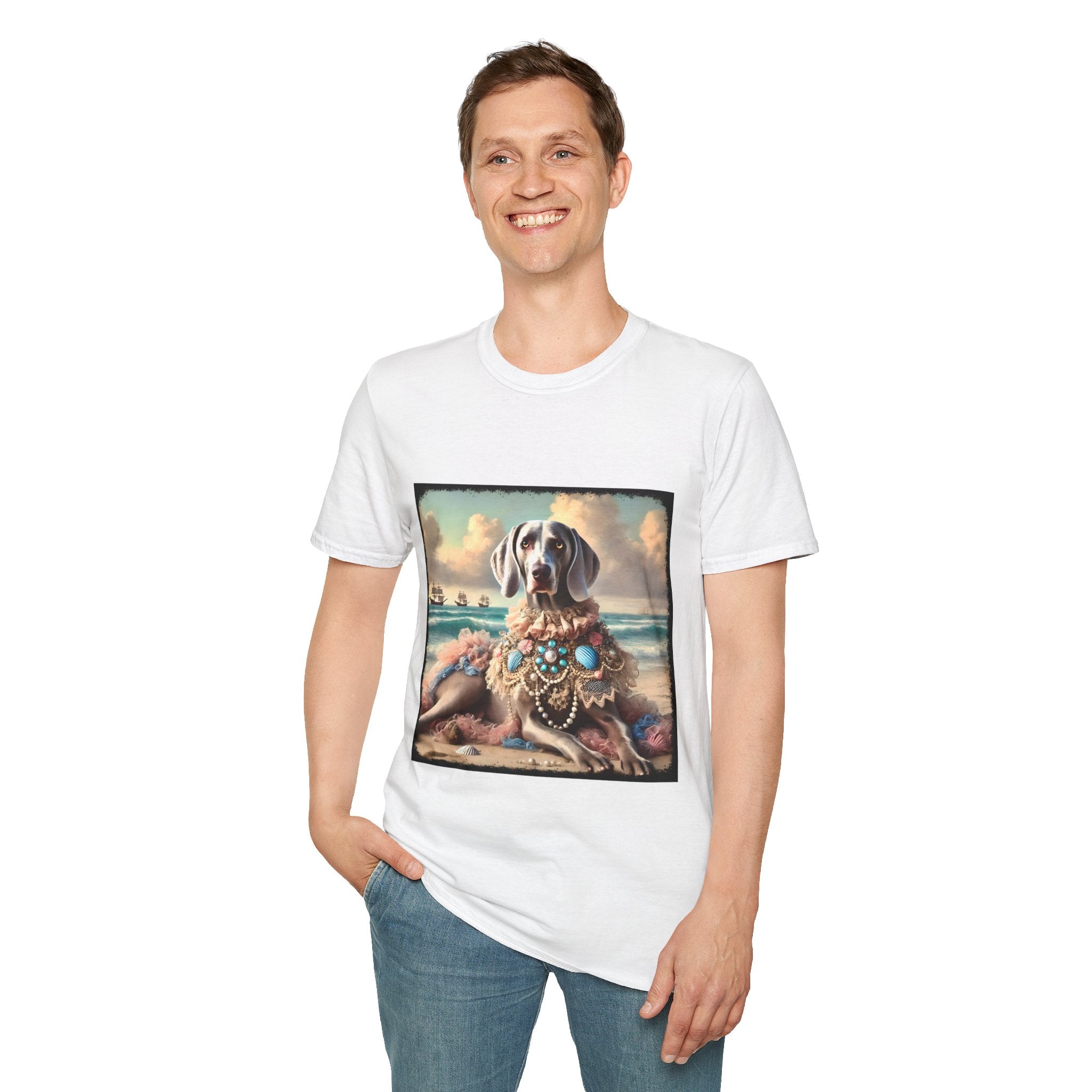 Weimaraner Seashell Siren | Unisex Dog T-Shirt