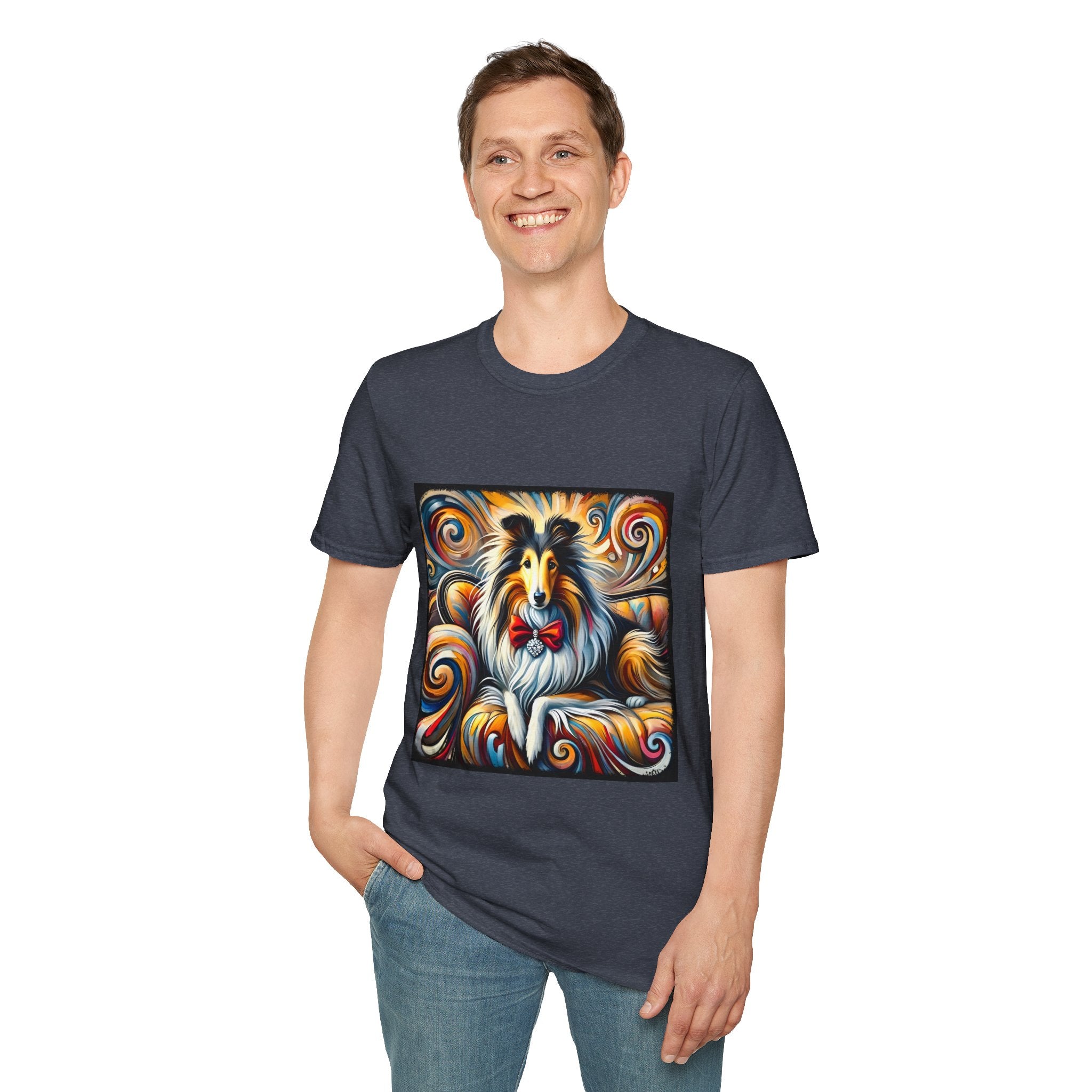 Collie Bold Swirl | Unisex Dog T-Shirt