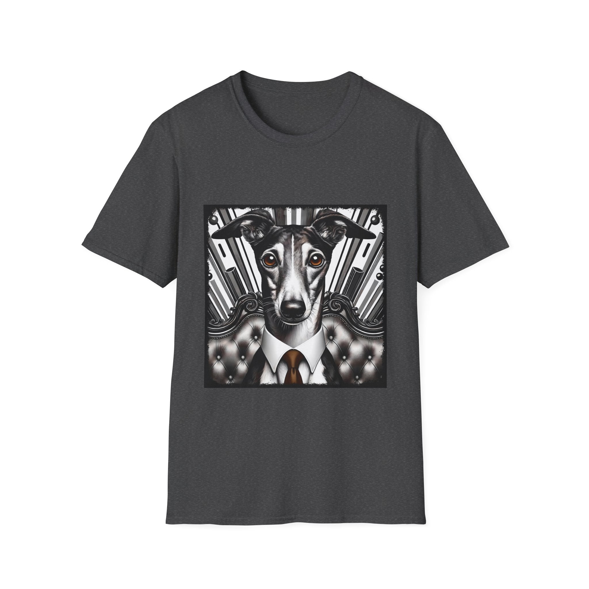 Greyhound B&W Bold Eyes | Unisex Dog T-Shirt