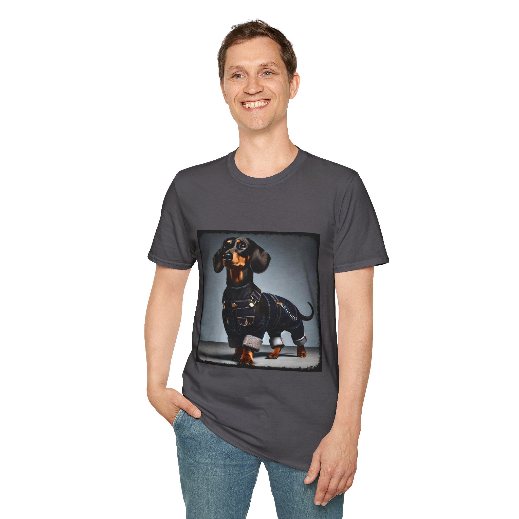 Dachshund Denim Doll | Unisex Dog T-Shirt