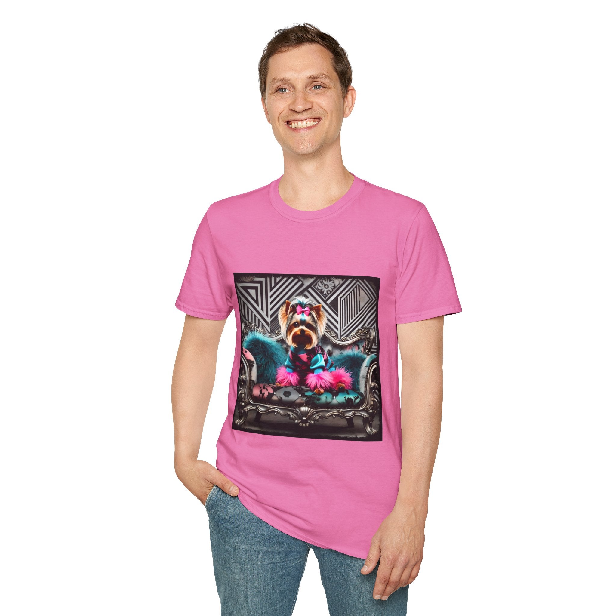Yorkshire Terrier Chic Rocker | Unisex Dog T-Shirt