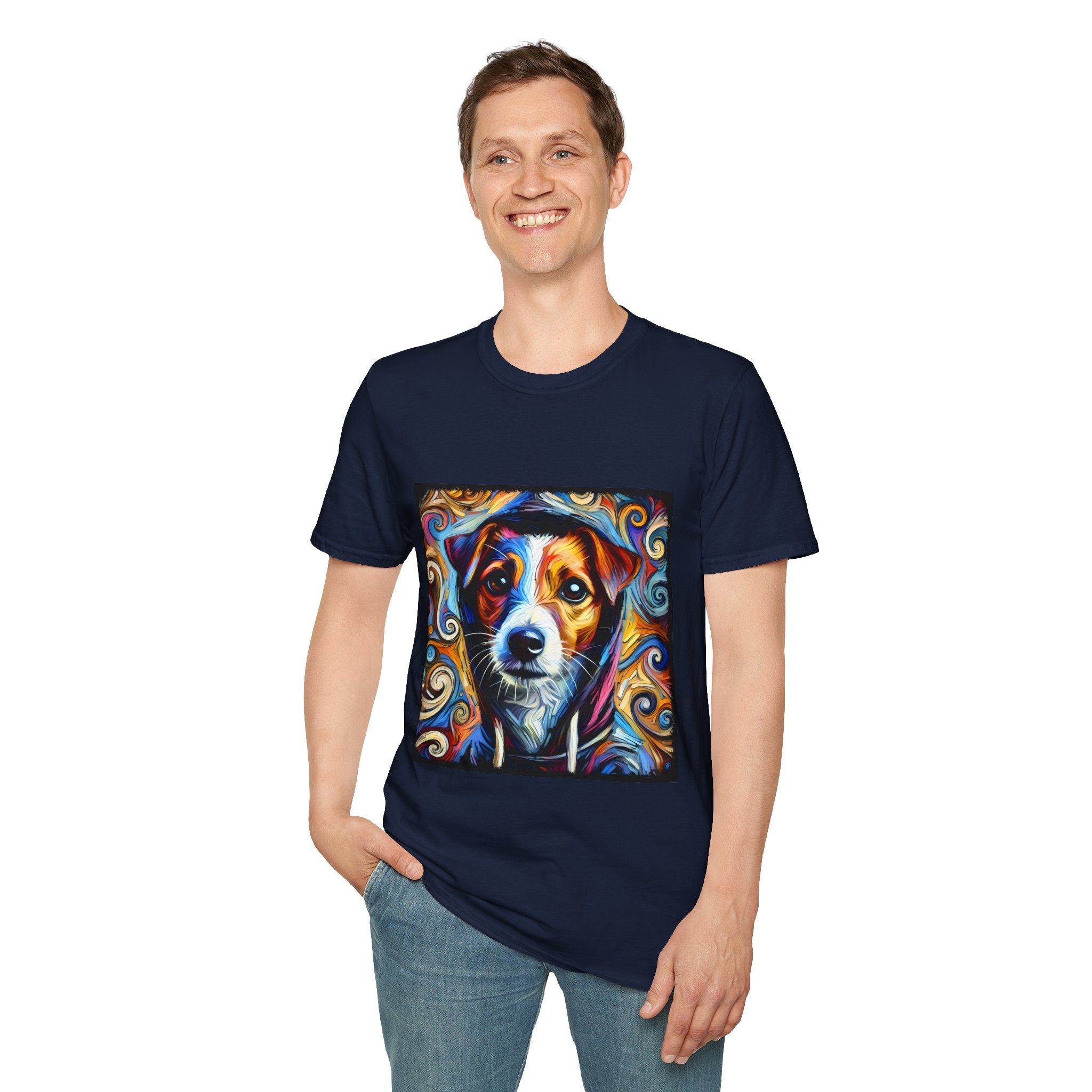 Jack Russell Terrier Relaxed Swirl | Unisex Dog T-Shirt