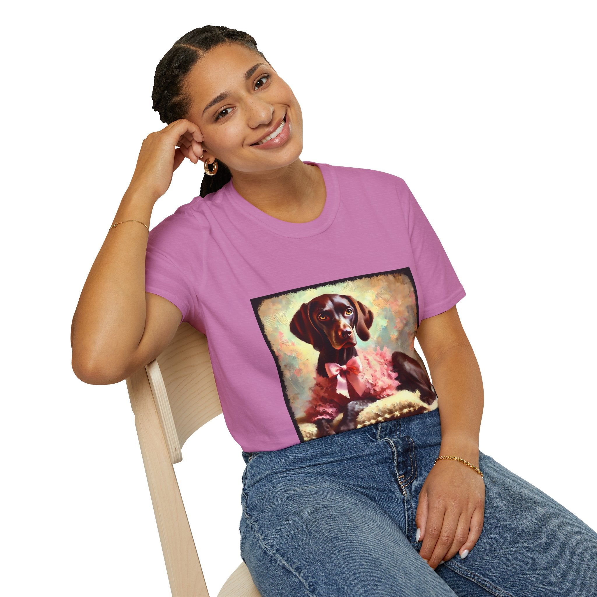 German Shorthaired Pointer Poised Classic | Unisex Dog T-Shirt