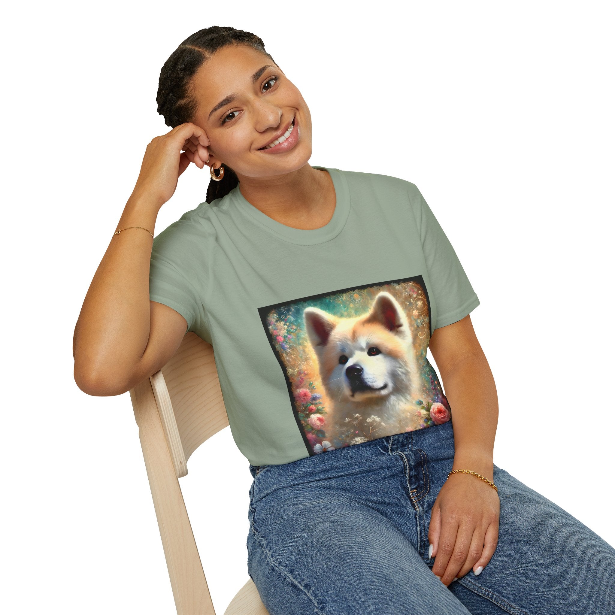 Akita Cosmic Garden | Unisex Dog T-Shirt