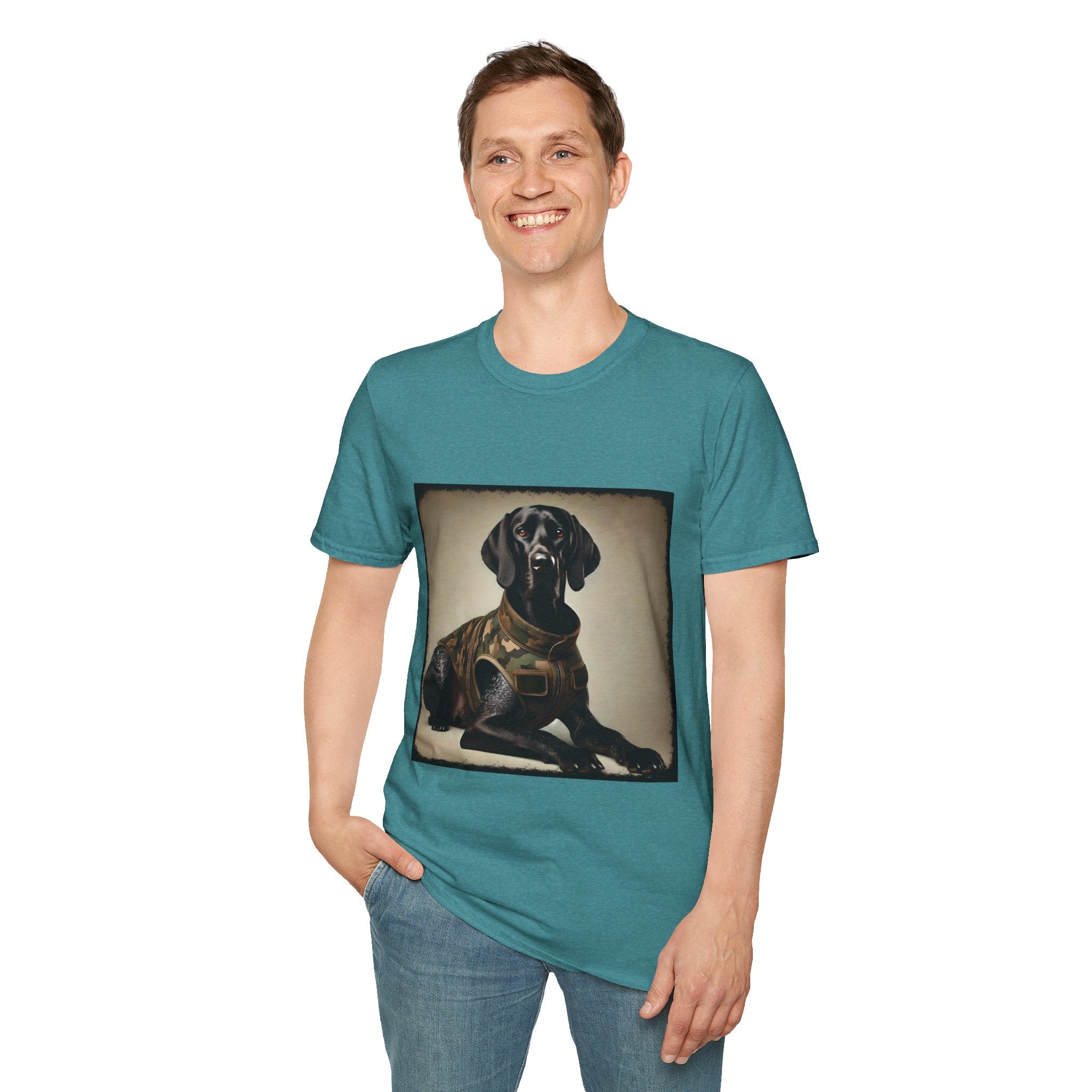 German Shorthaired Pointer Camo Cutie | Unisex Dog T-Shirt