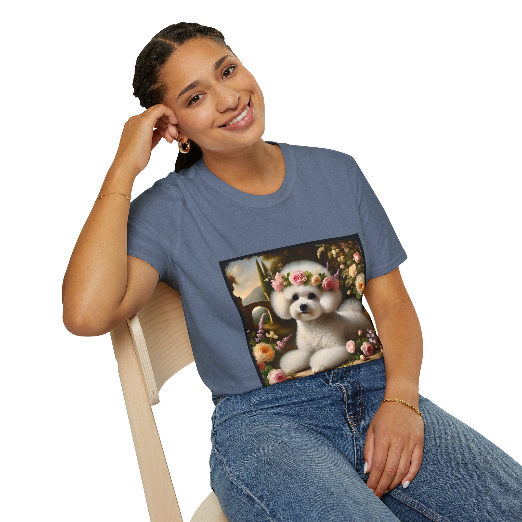 Bichon Frise Botanical Beauty | Unisex Dog T-Shirt