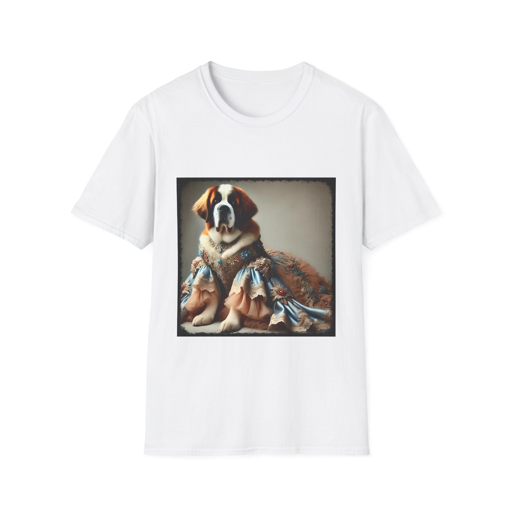 Saint Bernard Pawsh Portrait | Unisex Dog T-Shirt