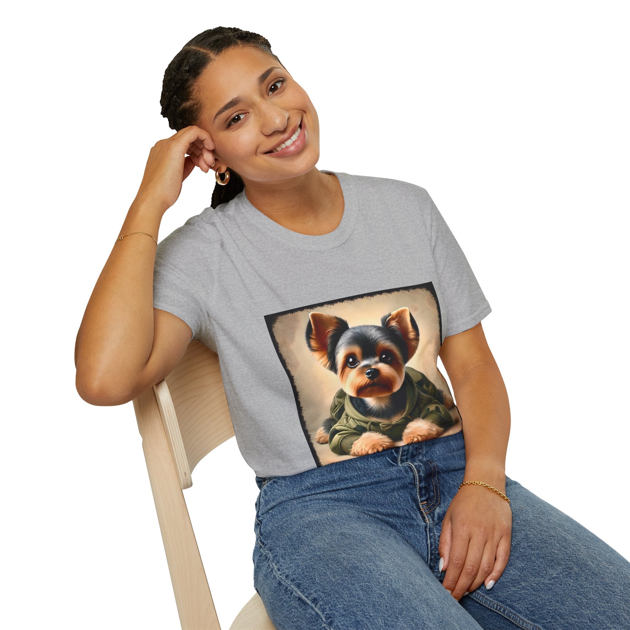 Yorkshire Terrier Combat Cutie | Unisex Dog T-Shirt