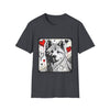 Akita Bold Heart Sketch | Unisex Dog T-Shirt