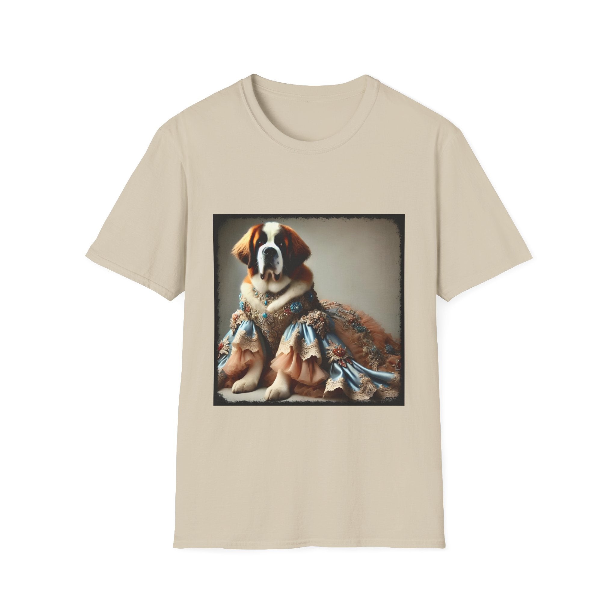 Saint Bernard Pawsh Portrait | Unisex Dog T-Shirt