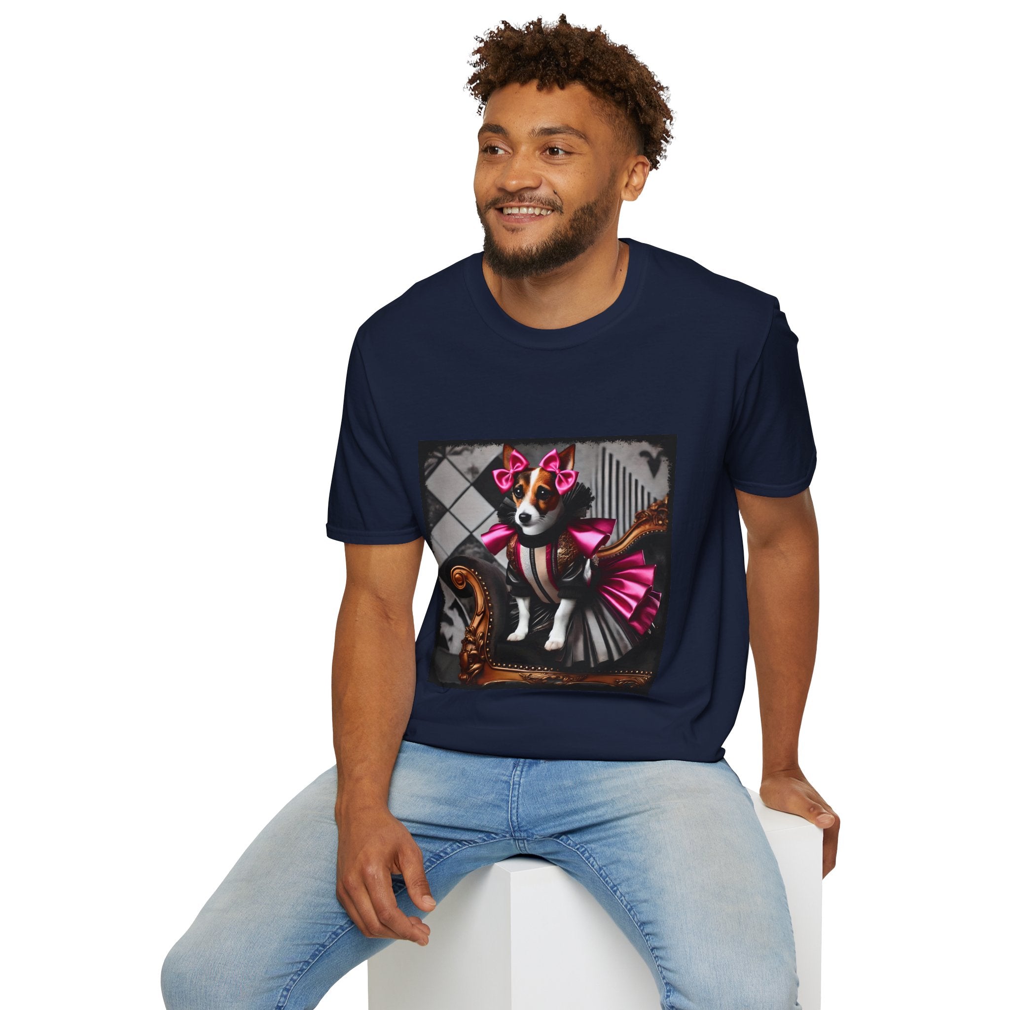Jack Russell Terrier Pink Rocker | Unisex Dog T-Shirt