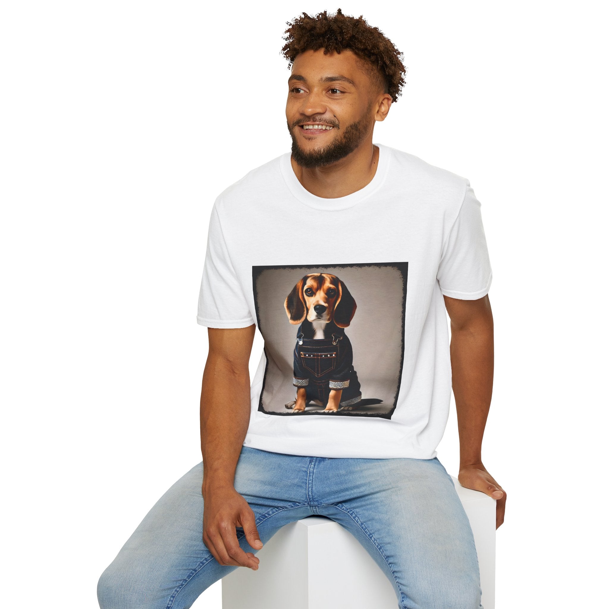 Beagle Denim Dream | Unisex Dog T-Shirt
