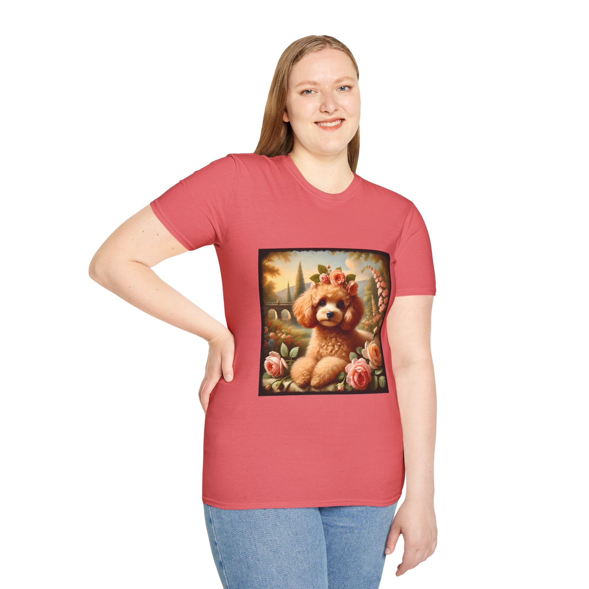 Poodle Pink Blossom | Unisex Dog T-Shirt