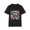Havanese Portrait Tee “B&W Red Tie” – Unisex Fit
