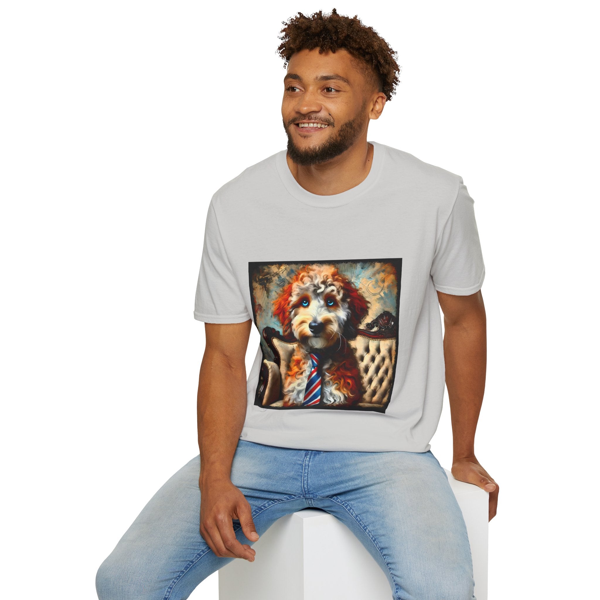 Aussiedoodle Blue Eyed Boy | Unisex Dog T-Shirt