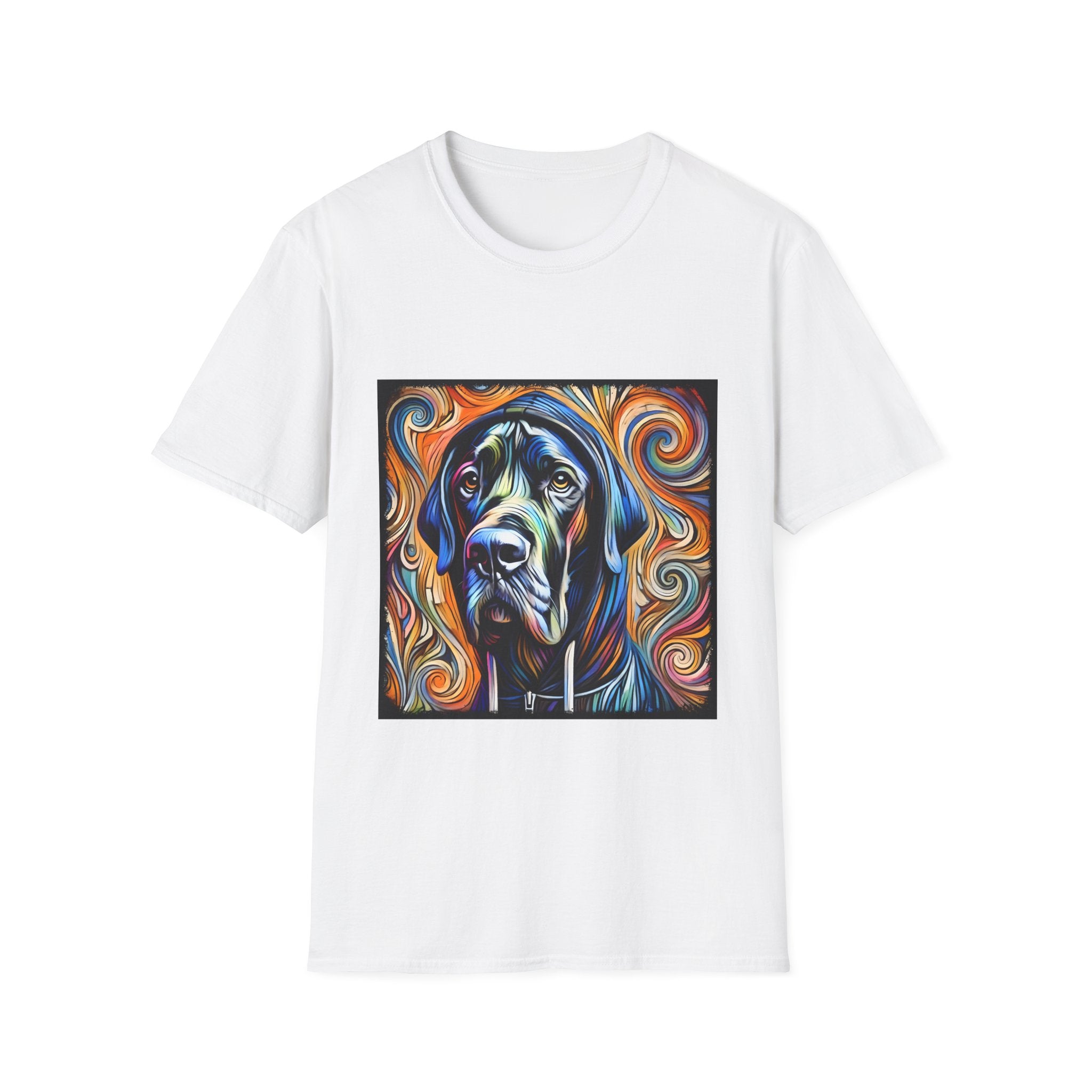 Great Dane Relaxed Swirl II | Unisex Dog T-Shirt