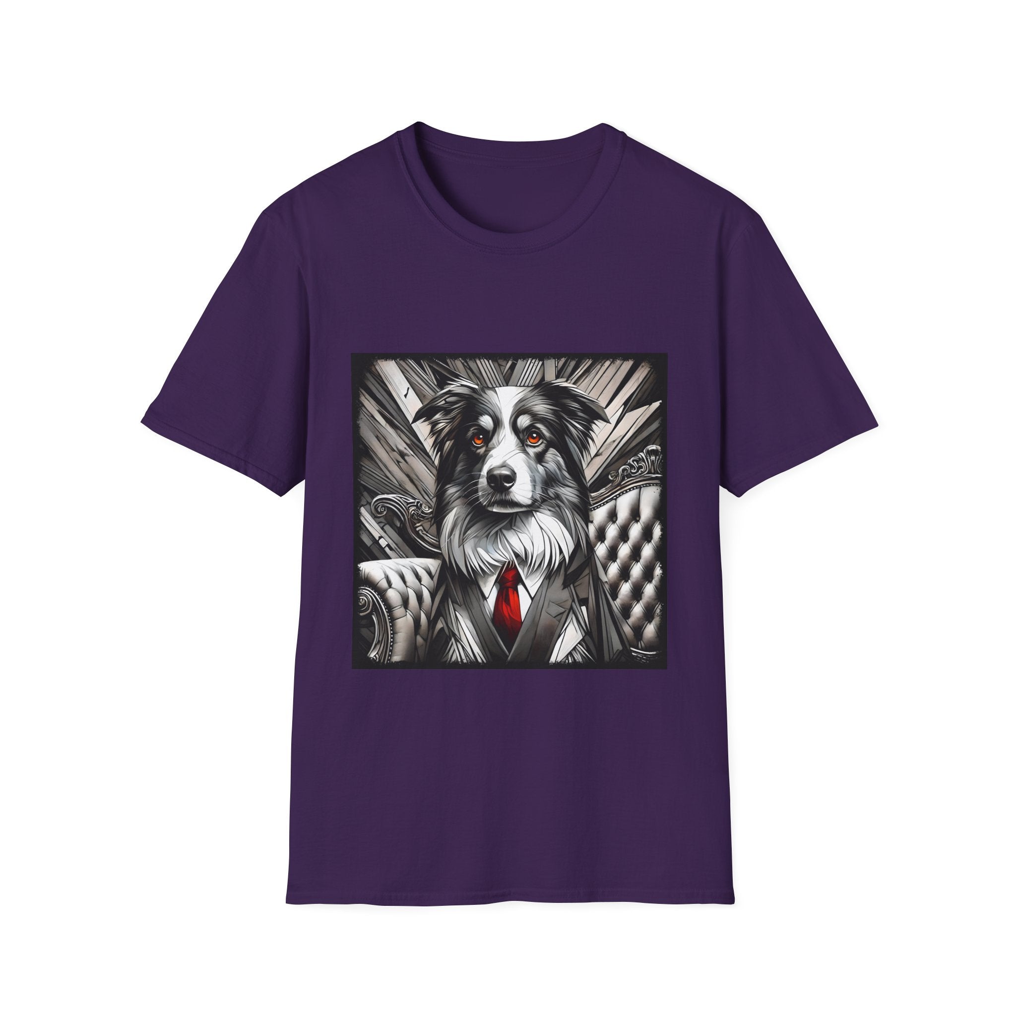 Australian Shepherd B&W Bold Eyes | Unisex Dog T-Shirt