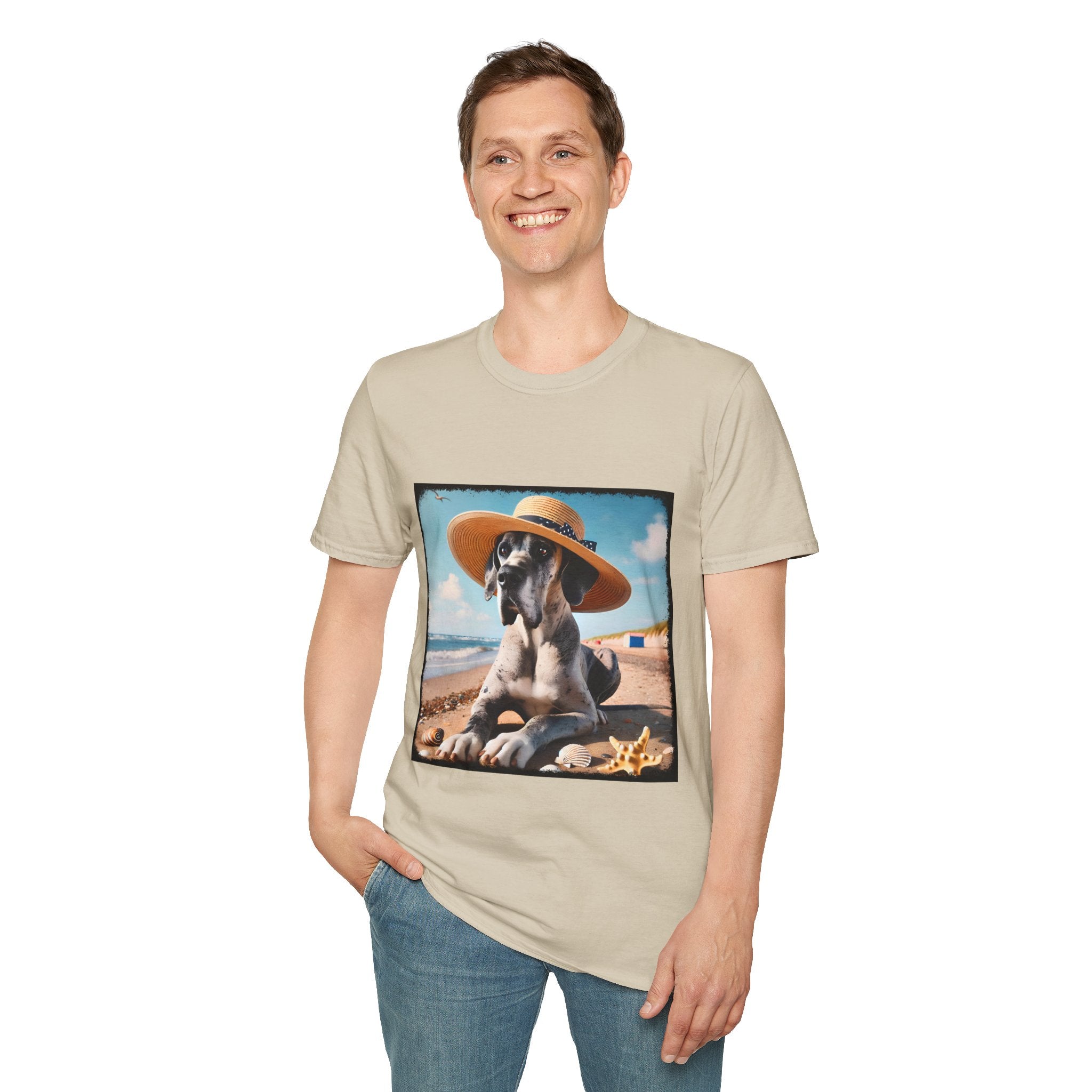 Great Dane Seaside Sass | Unisex Dog T-Shirt