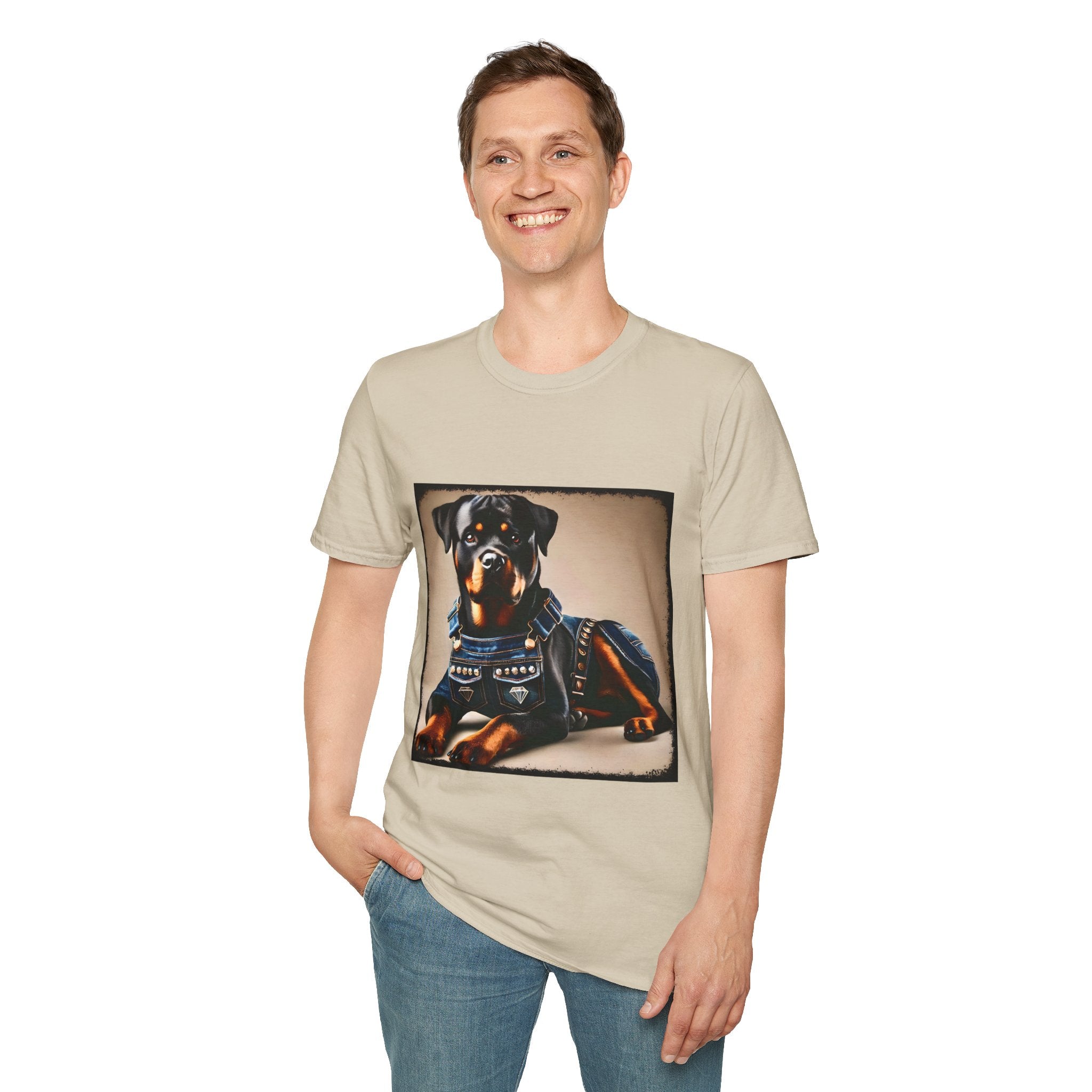 Rottweiler Denim Doll | Unisex Dog T-Shirt