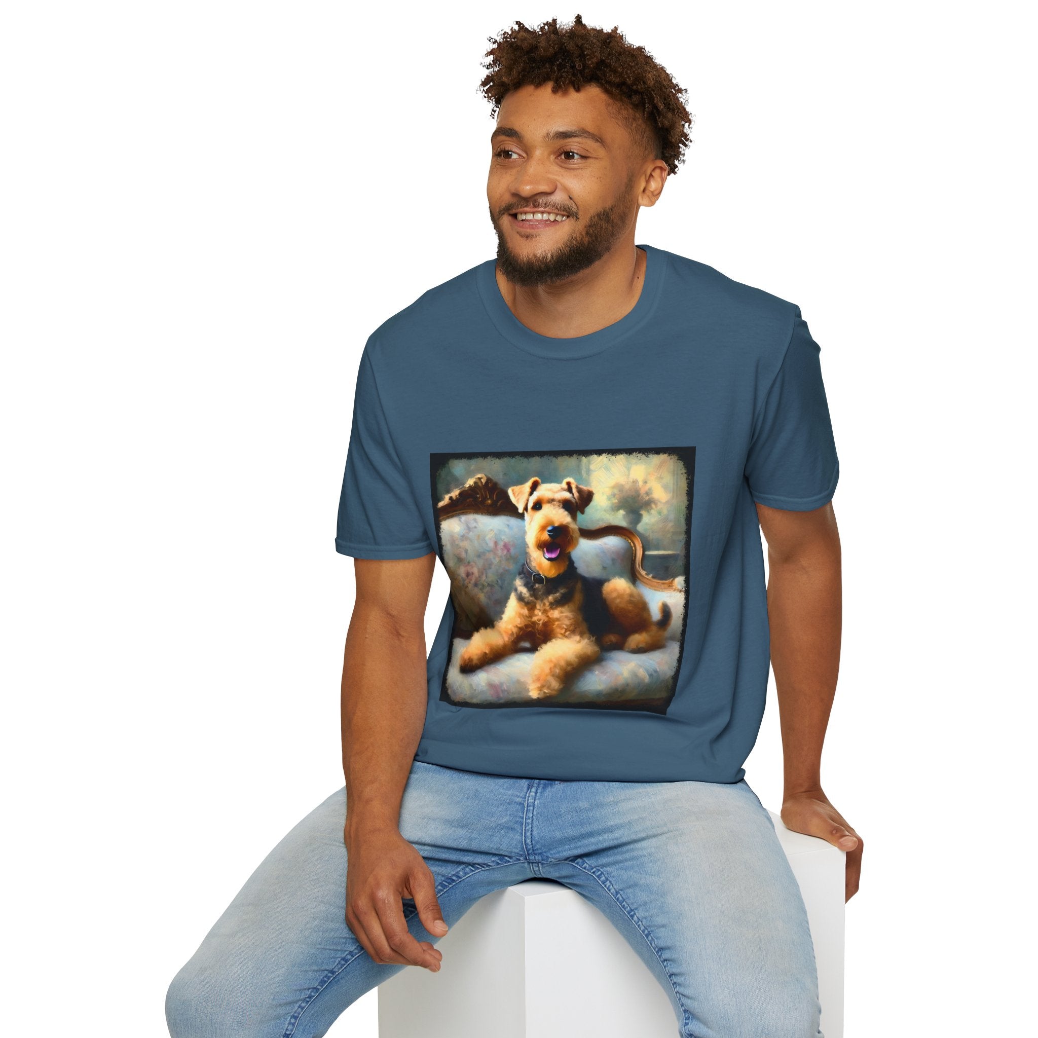 Airedale Terrier Classic Portrait | Unisex Dog T-Shirt