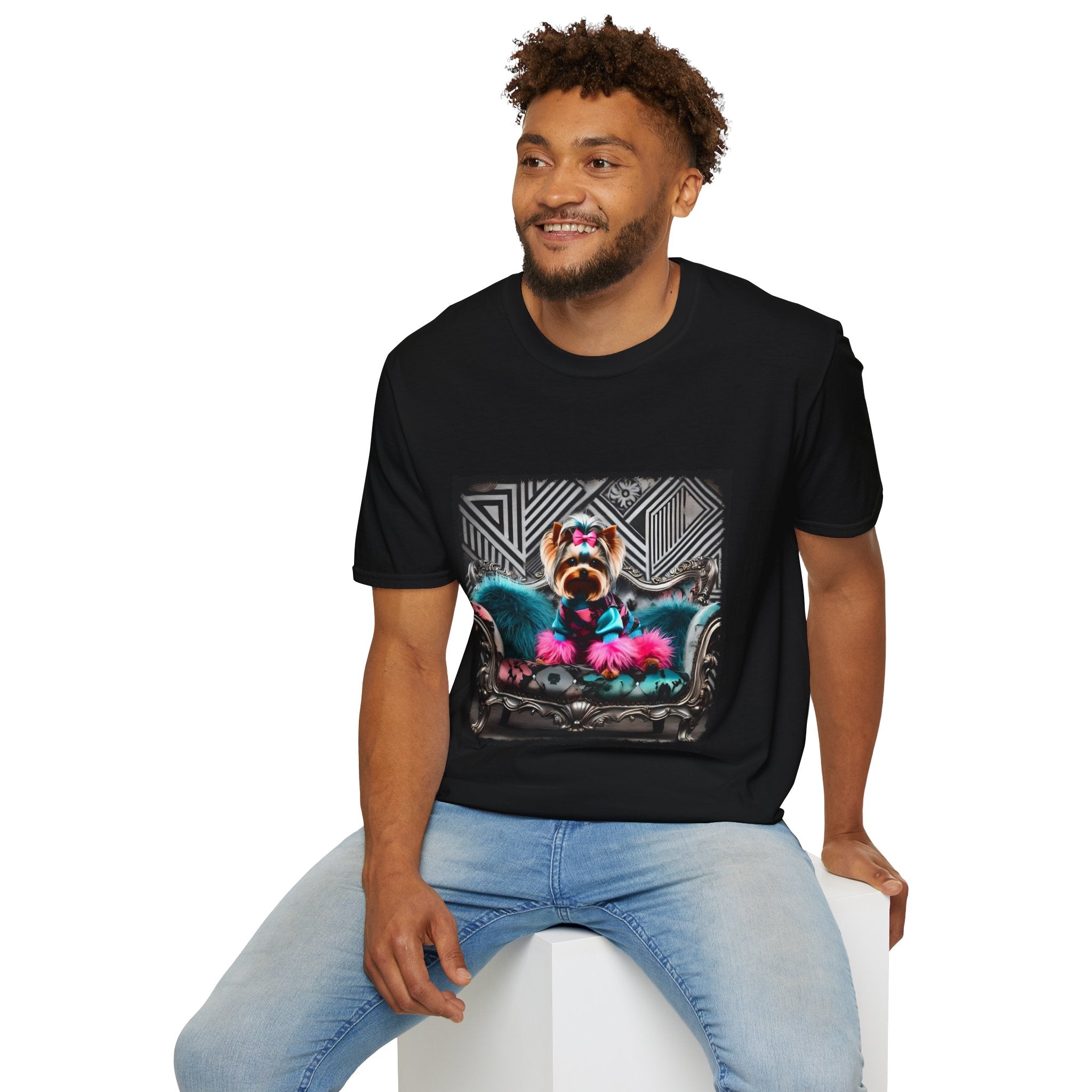 Yorkshire Terrier Chic Rocker | Unisex Dog T-Shirt