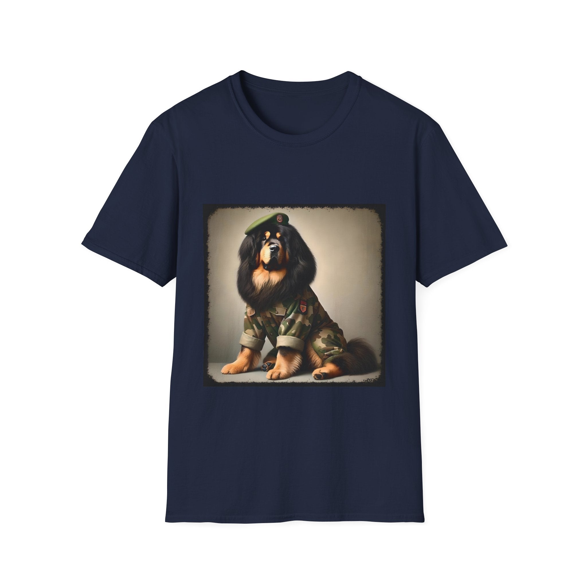 Tibetan Mastiff Camo Cutie | Unisex Dog T-Shirt