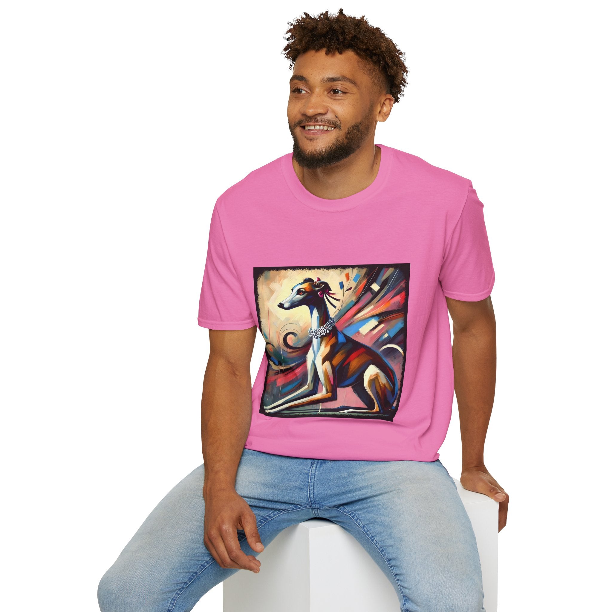 Greyhound Bold Pastel Classic  | Unisex Dog T-Shirt