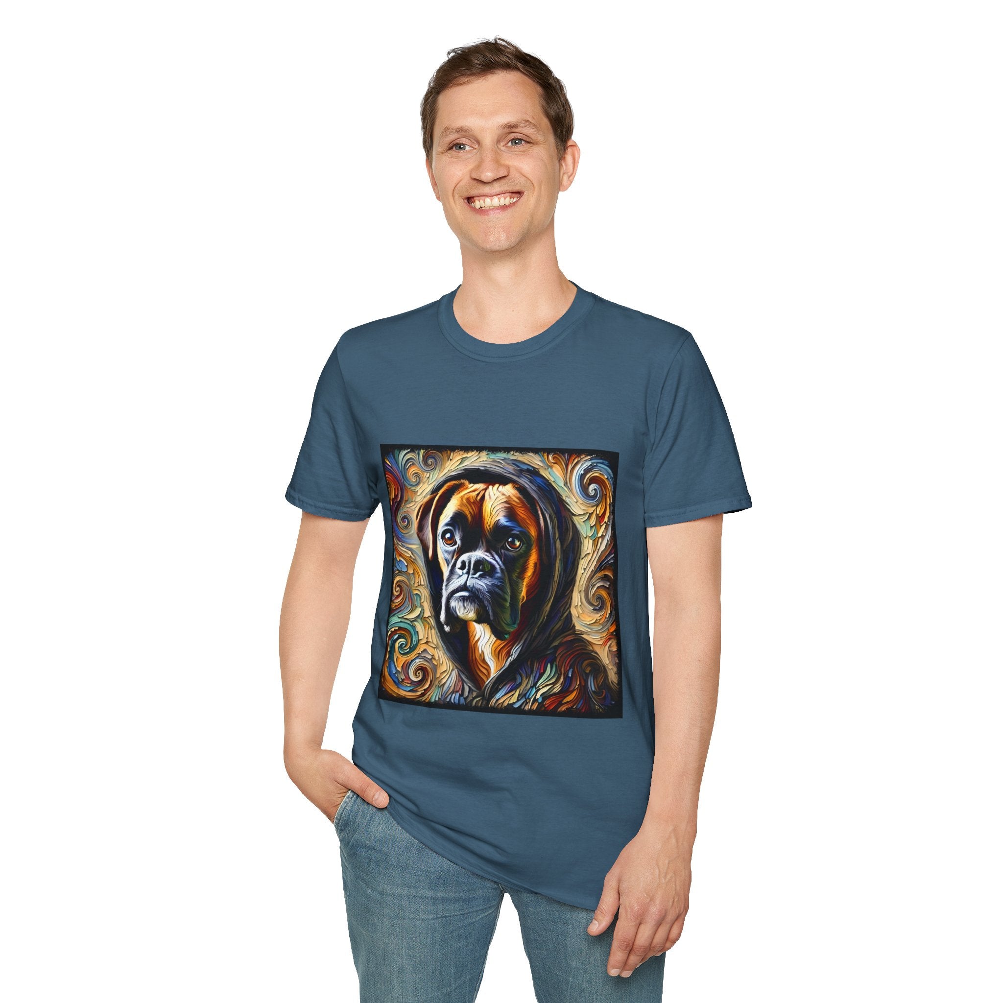 Boxer Urban Swirl | Unisex Dog T-Shirt