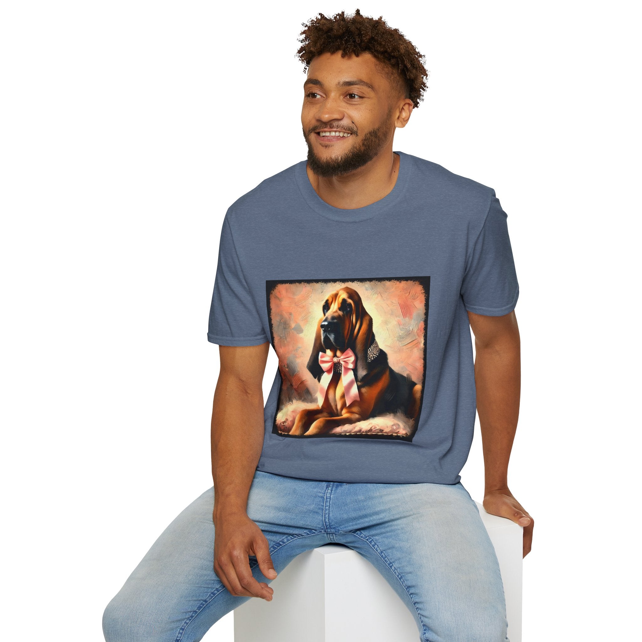 Bloodhound Poised Classic | Unisex Dog T-Shirt