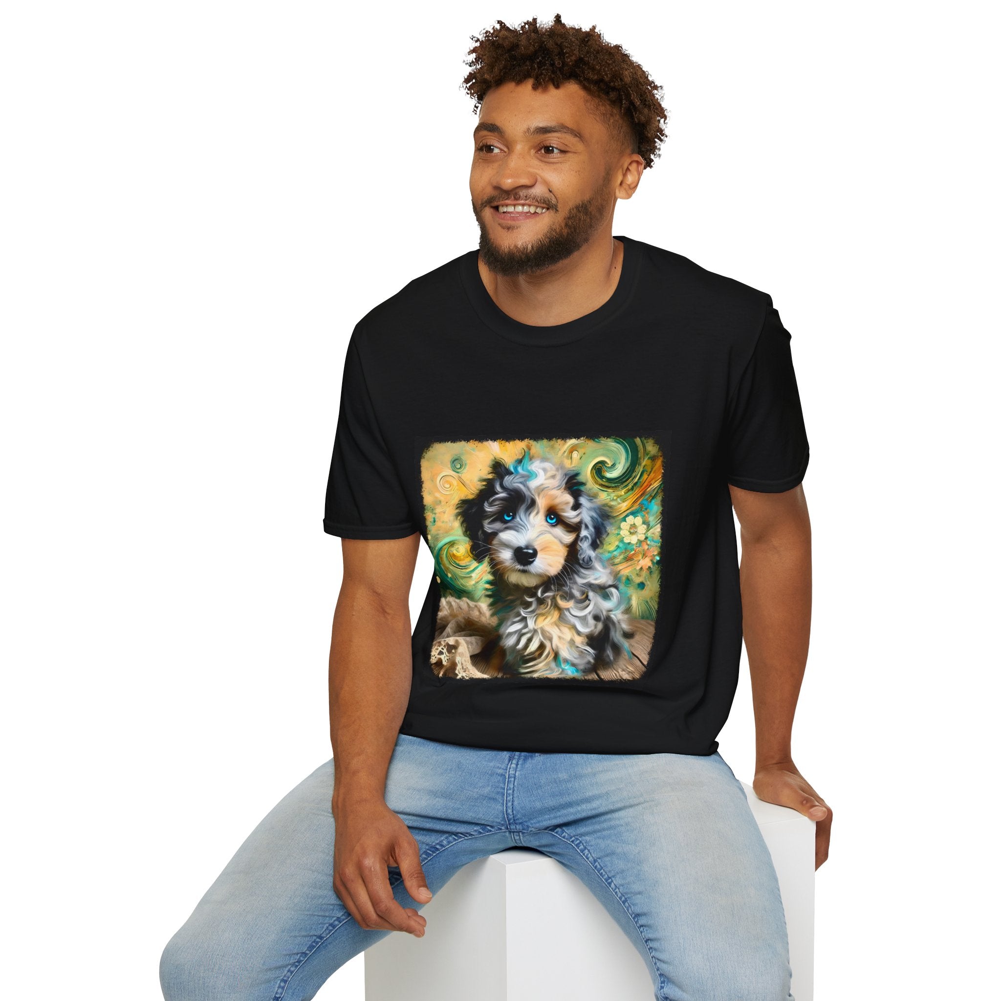 Aussiedoodle Emerald Swirl | Unisex Dog T-Shirt