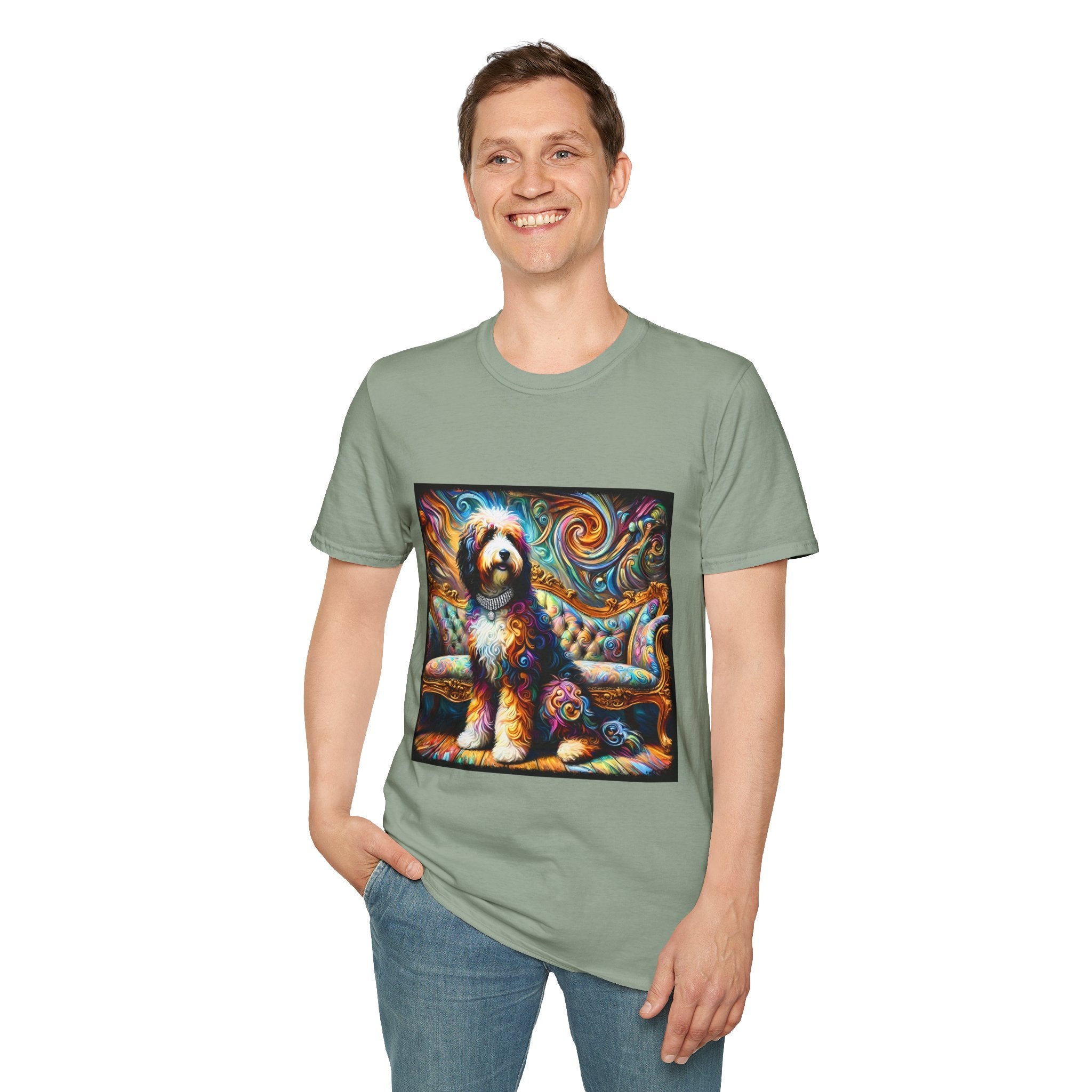 Bernedoodle Vivid Swirl | Unisex Dog T-Shirt