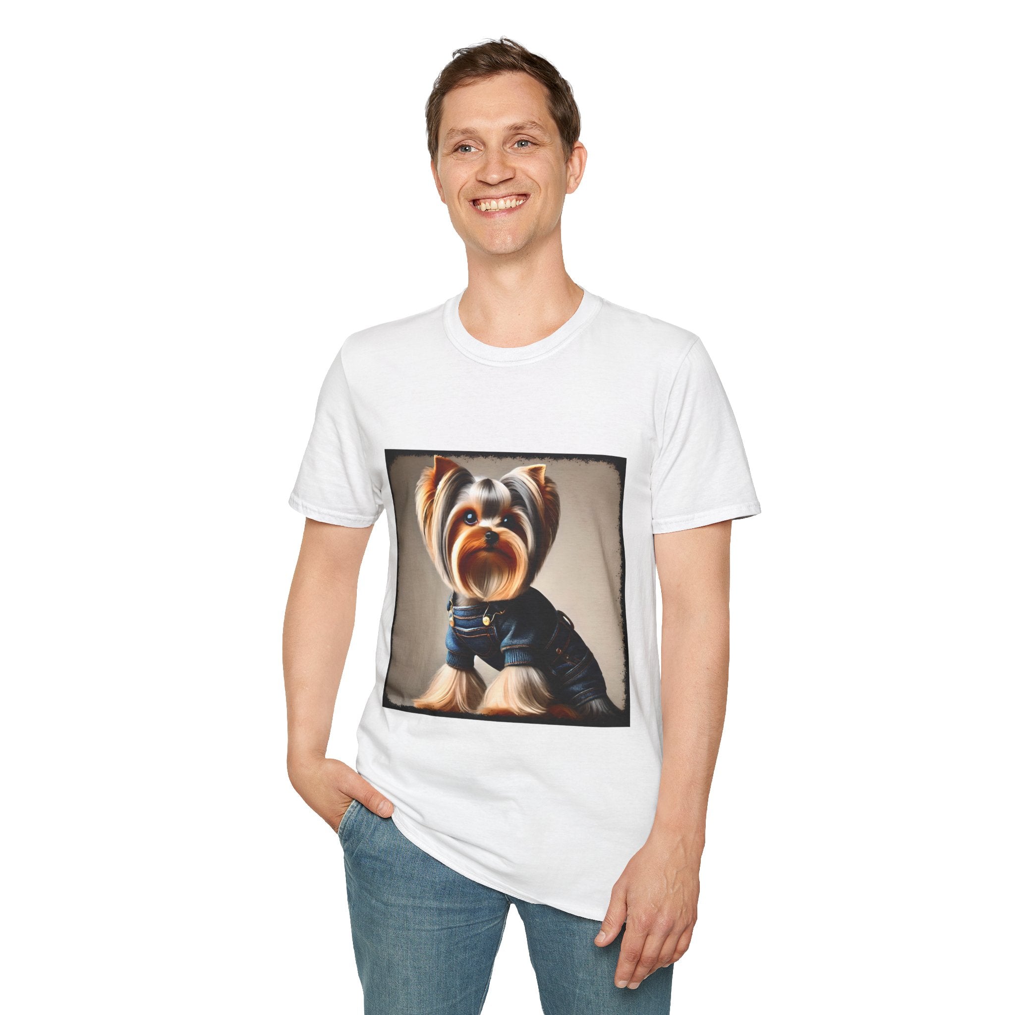 Yorkshire Terrier Denim Belle | Unisex Dog T-Shirt