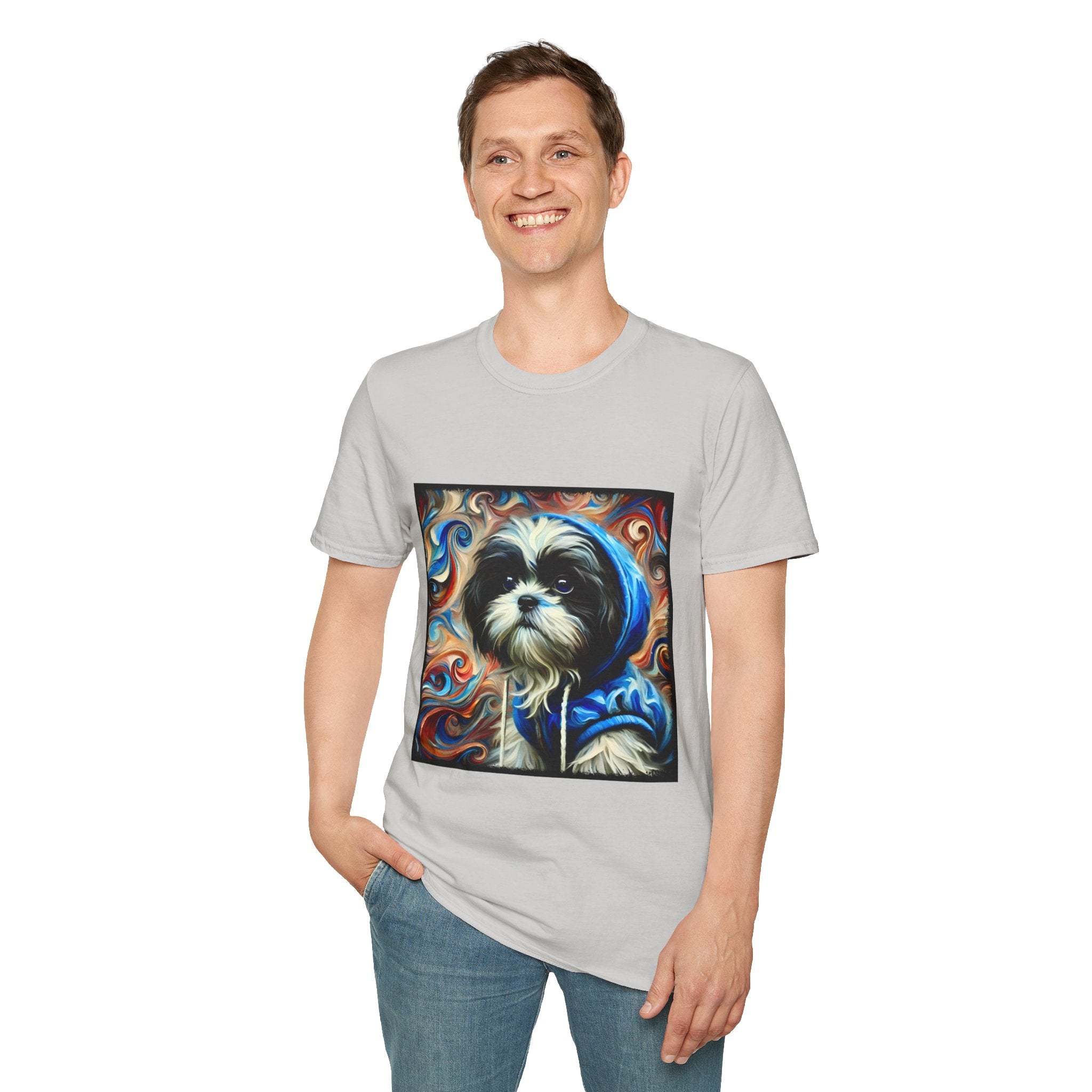 Shih Tzu Street Swirl | Unisex Dog T-Shirt