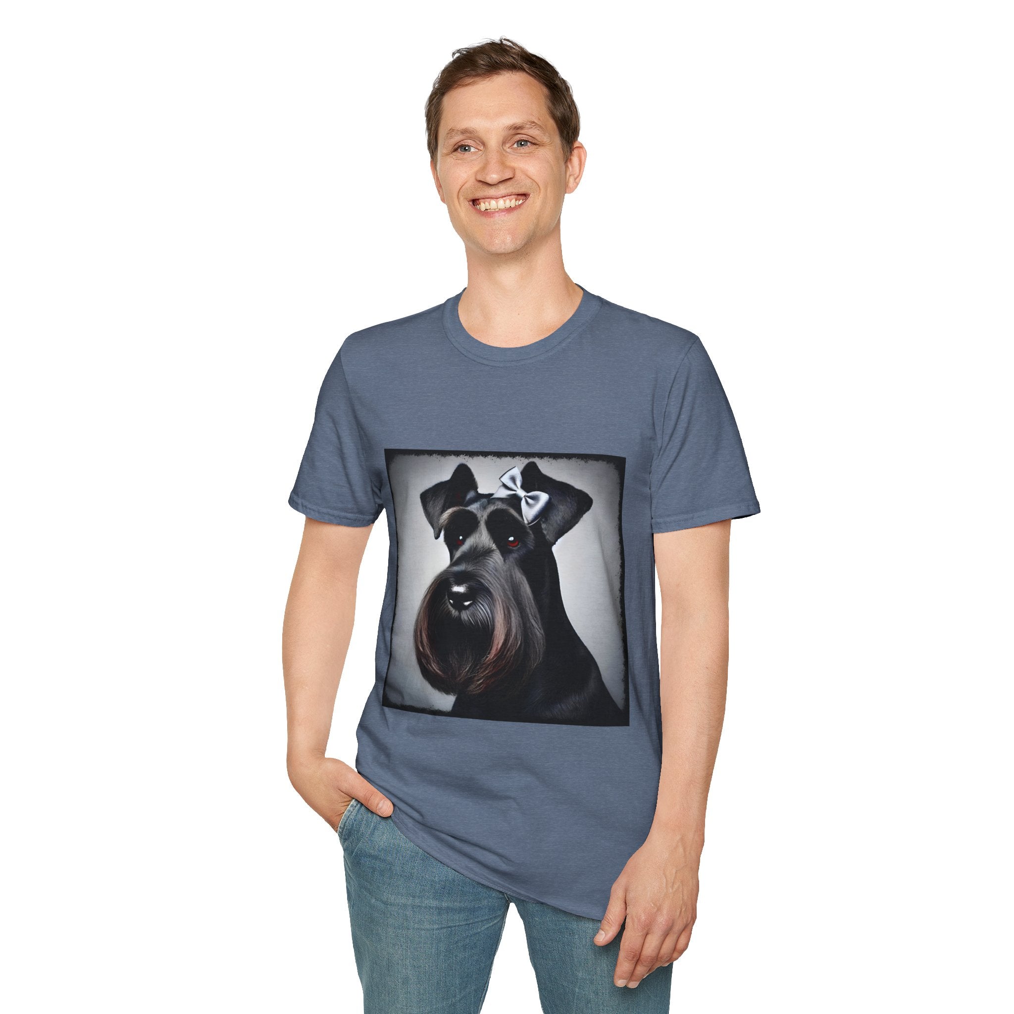 Schnauzer Bow Baddie | Unisex Dog T-Shirt