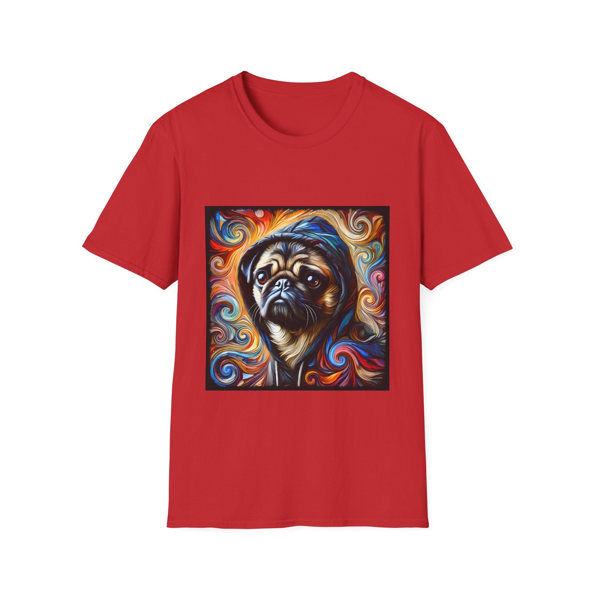 Pug Relaxed Swirl | Unisex Dog T-Shirt