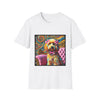 Goldendoodle Pink Diamond Bow Swirl  | Unisex Dog T-Shirt