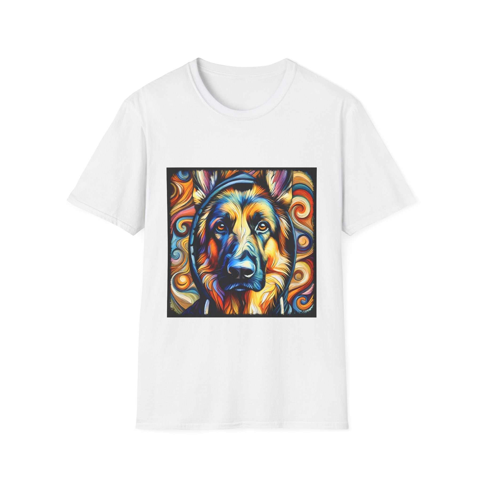 German Shepherd Relaxed Swirl | Unisex Dog T-Shirt