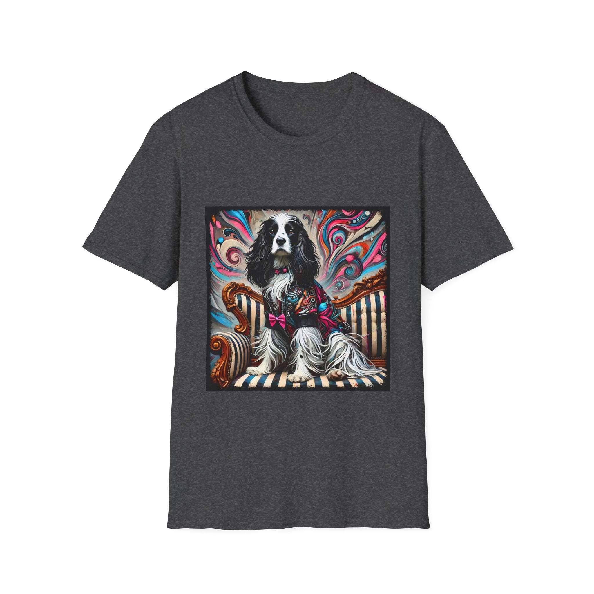 English Springer Spaniel Pink Rocker | Unisex Dog T-Shirt
