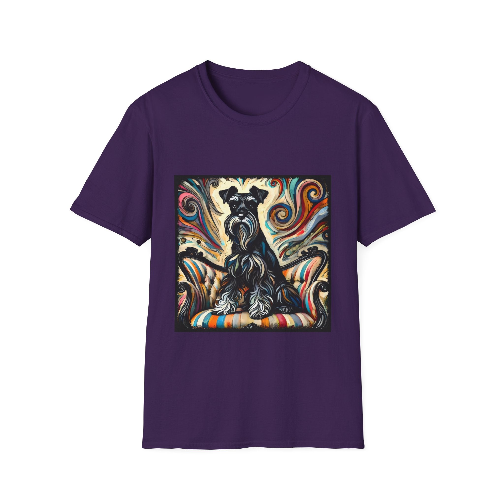 Schnauzer Vivid Swirl | Unisex Dog T-Shirt