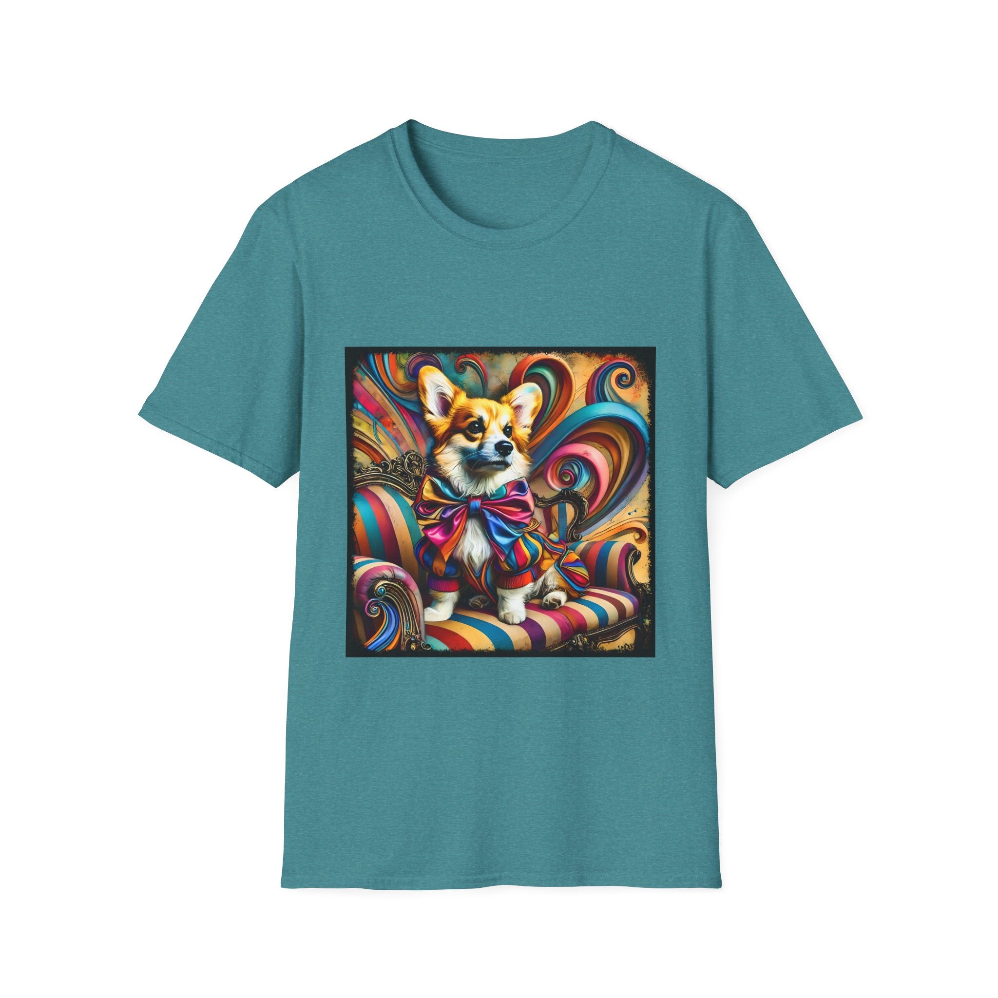 Pembroke Welsh Corgi Vivid Rocker | Unisex Dog T-Shirt