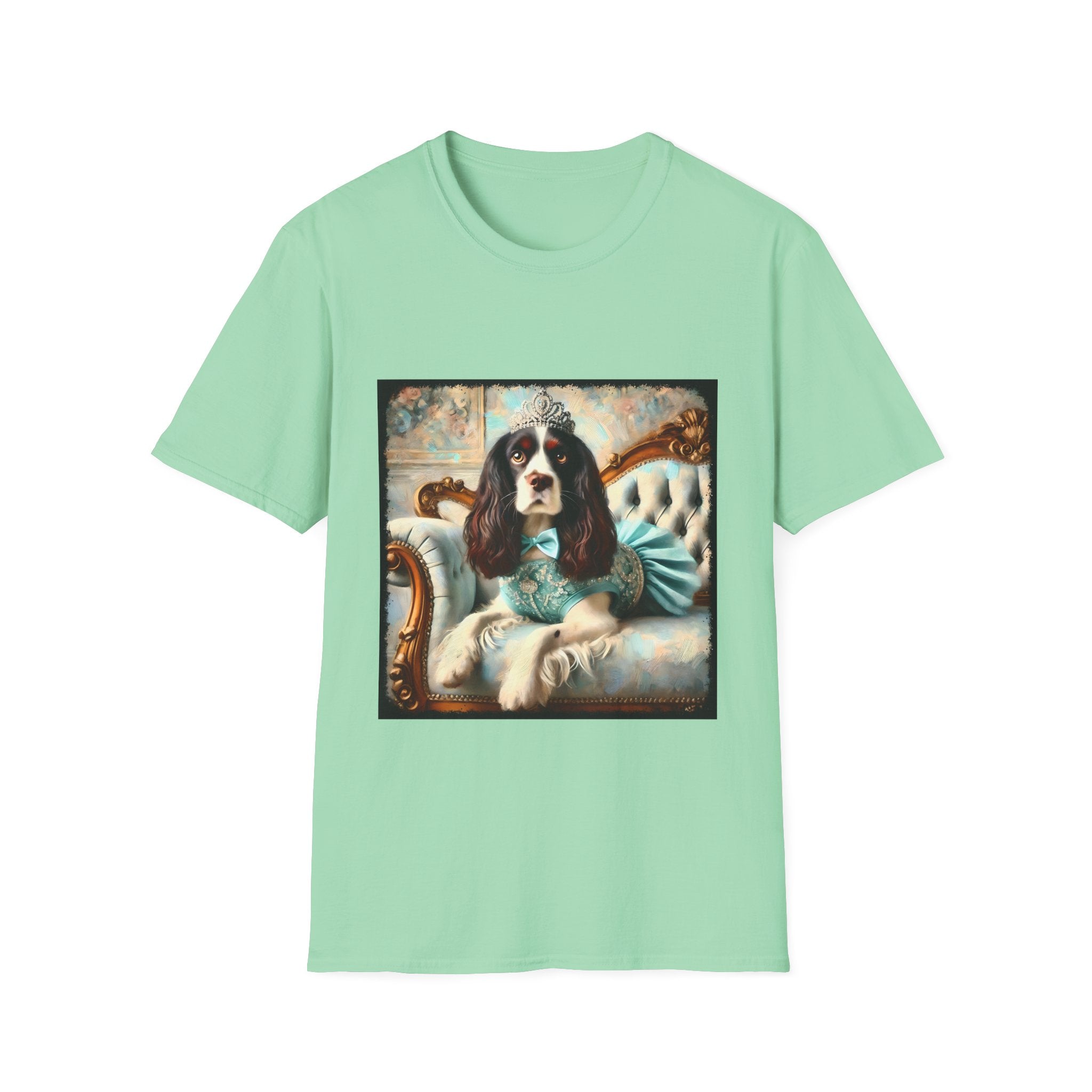 English Springer Spaniel Teal Princess Classic | Unisex Dog T-Shirt