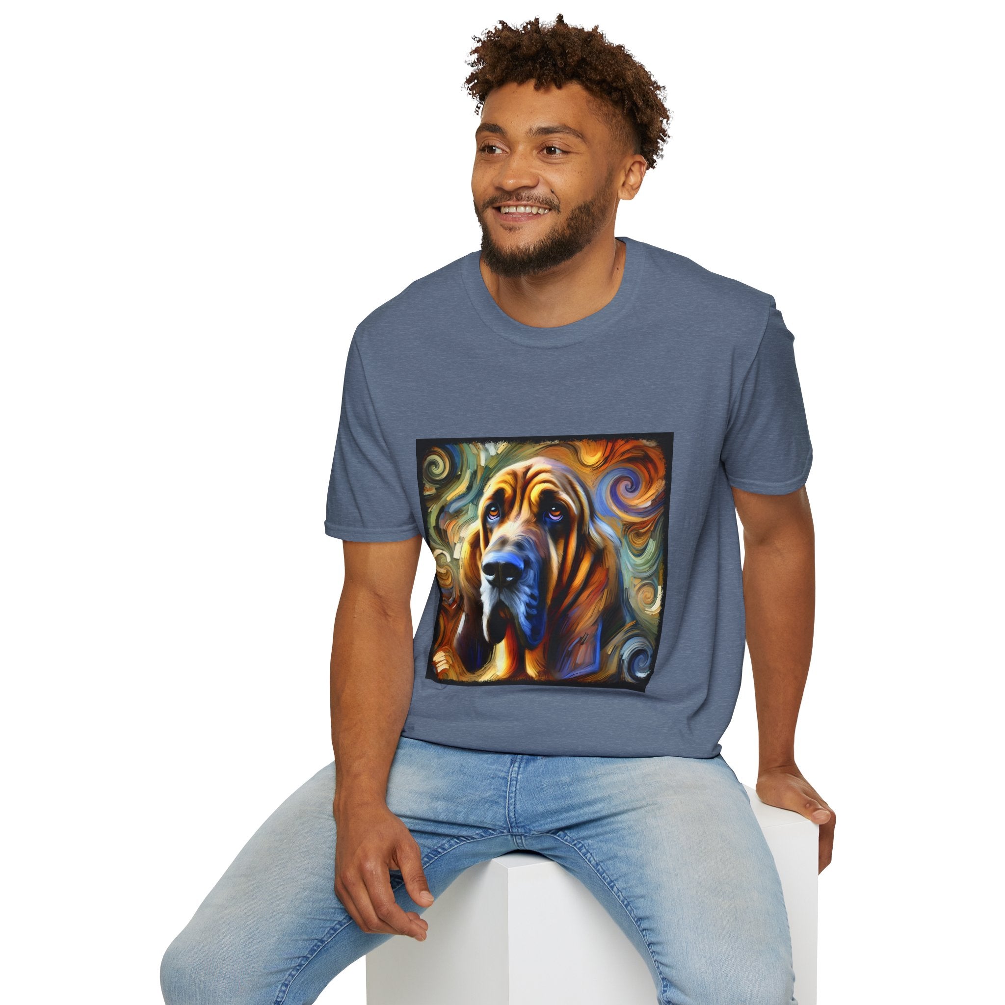 Bloodhound Warm Swirl | Unisex Dog T-Shirt