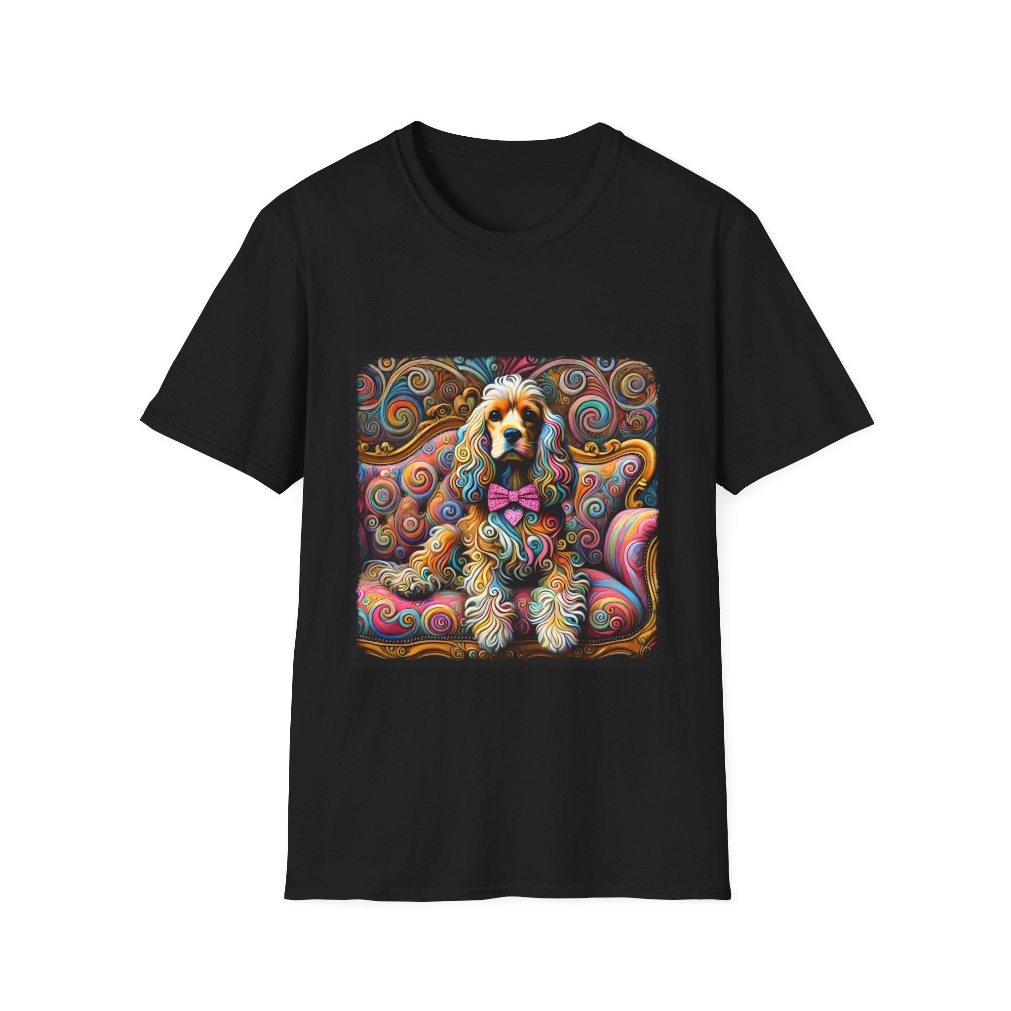 Cocker Spaniel Love Swirl | Unisex Dog T-Shirt