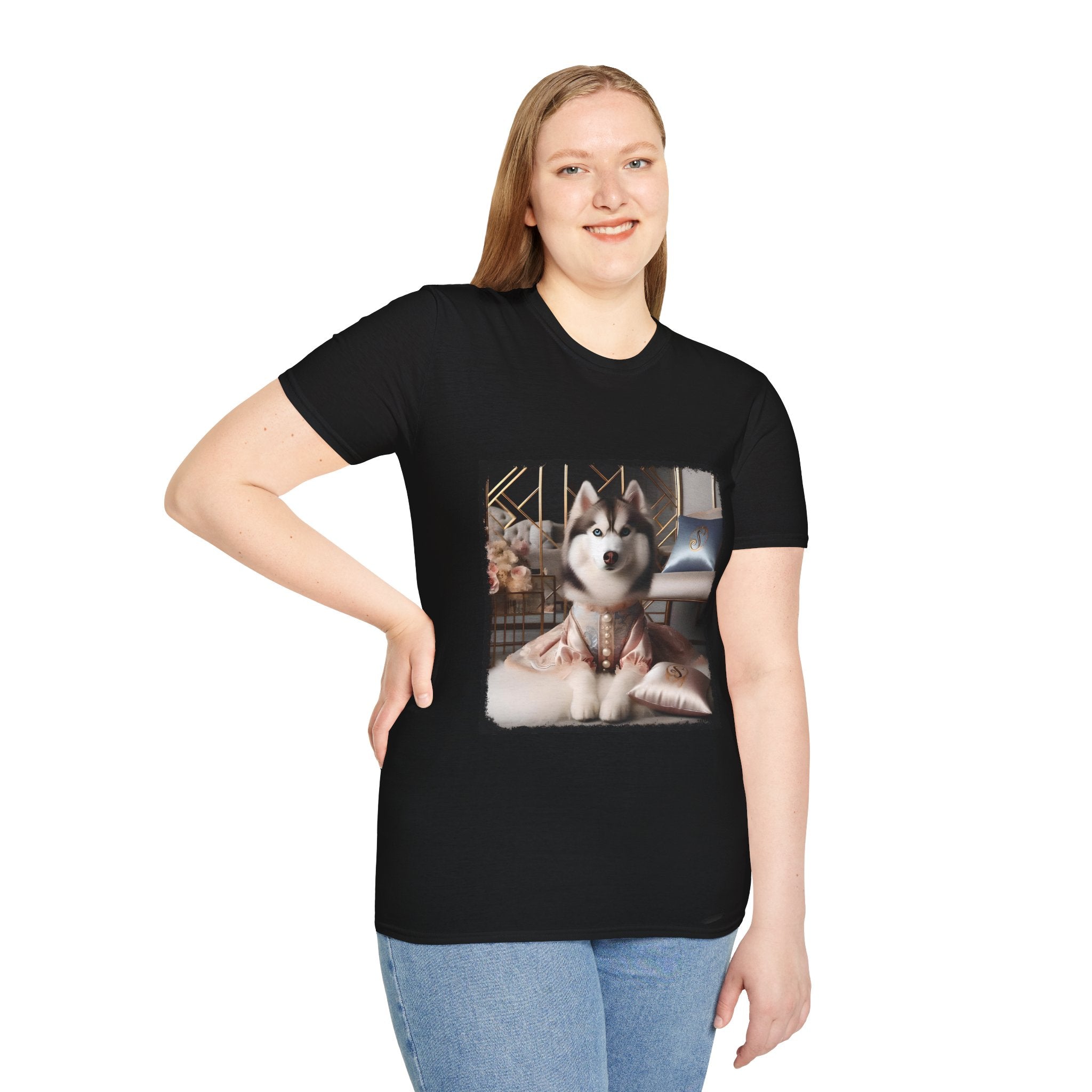 Siberian Husky Satin Diva | Unisex Dog T-Shirt