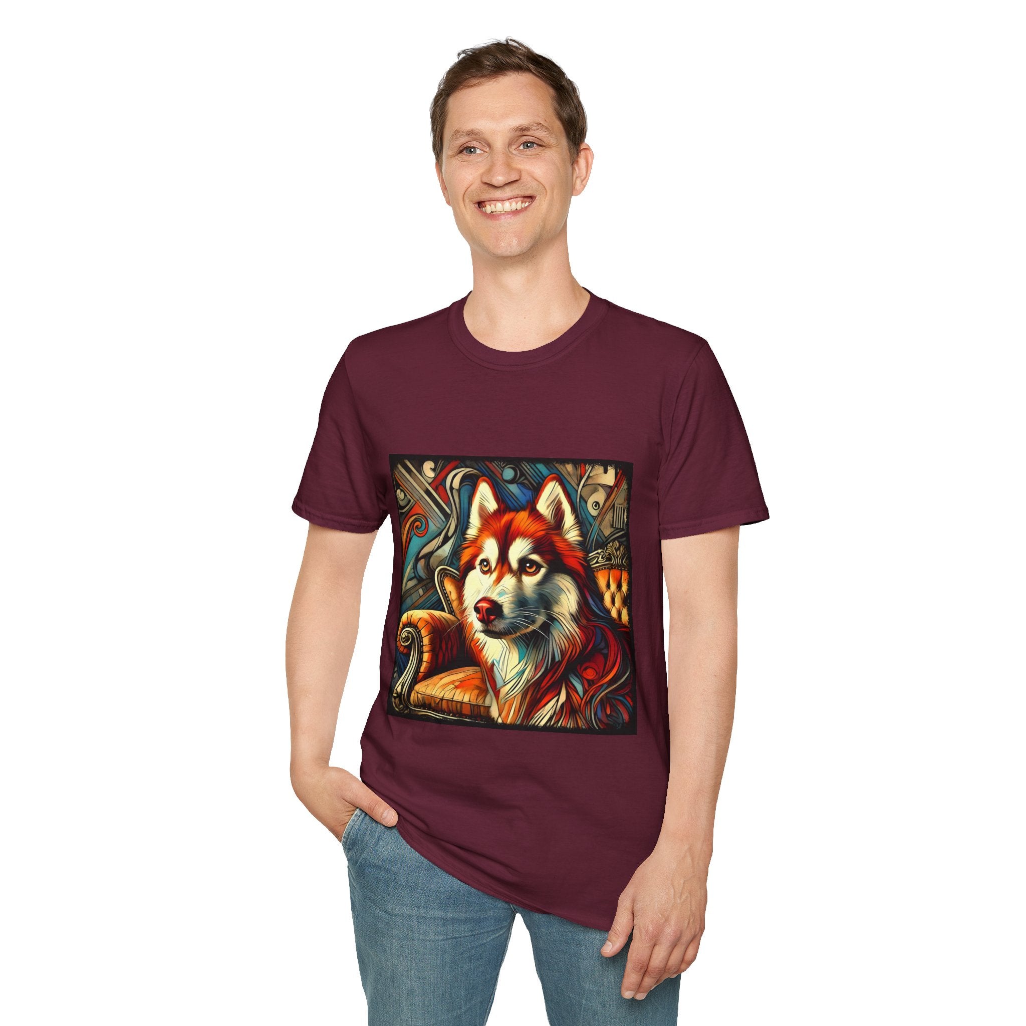 Siberian Husky Red Rebel | Unisex Dog T-Shirt