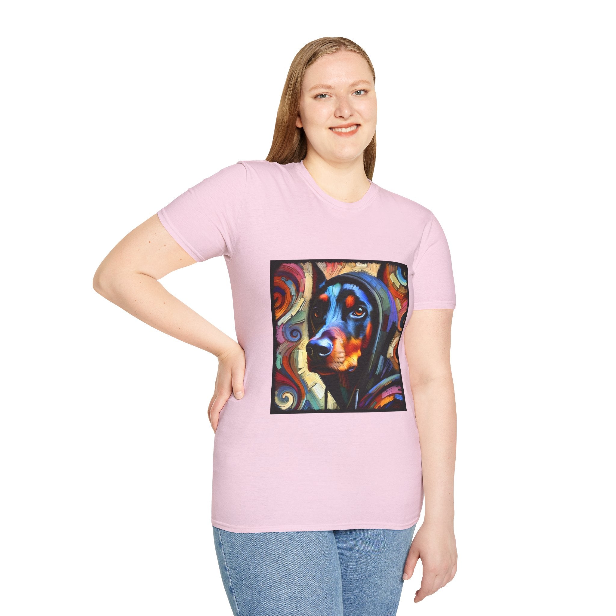 Doberman Pinscher Relaxed Swirl | Unisex Dog T-Shirt