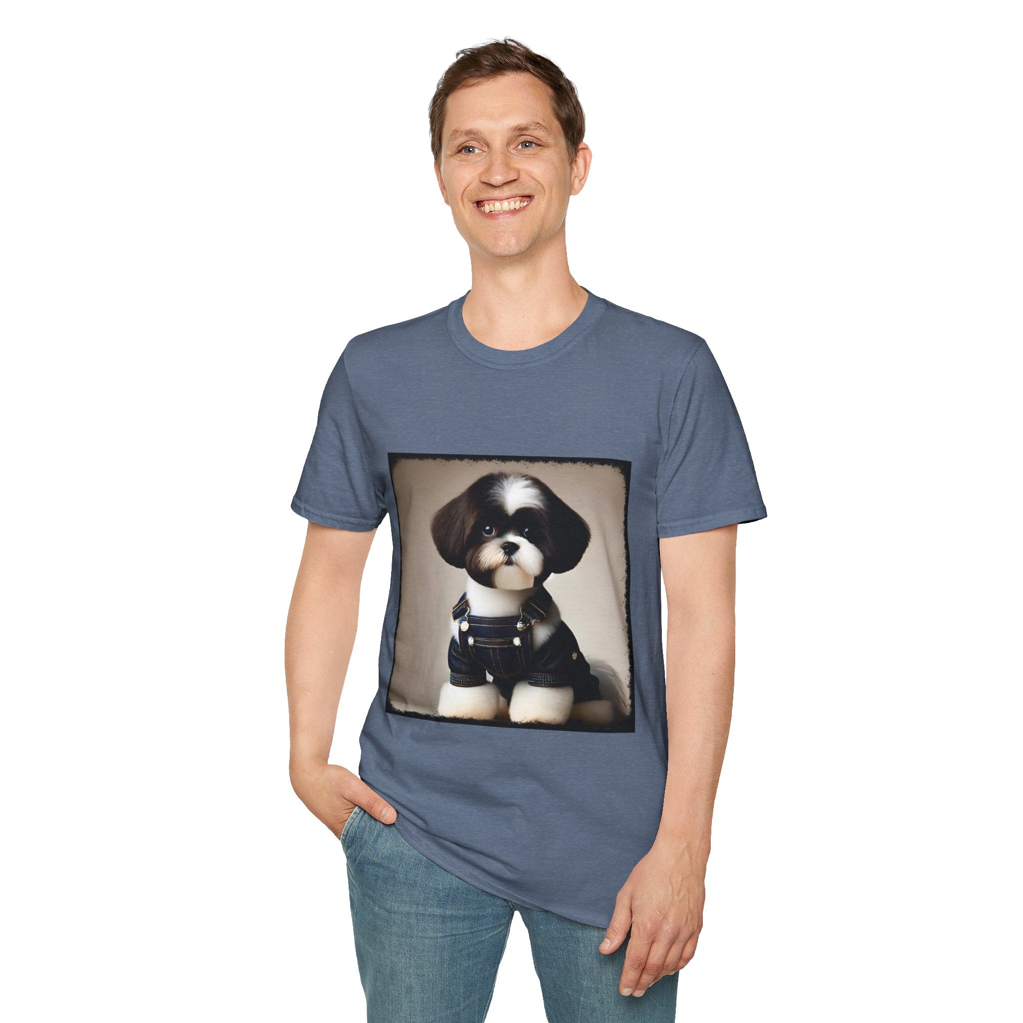 Shih Tzu Denim Darling | Unisex Dog T-Shirt