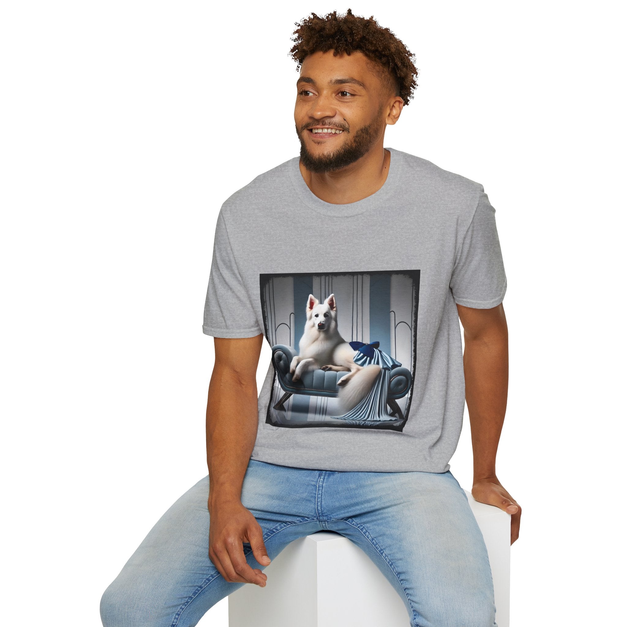 German Shepherd Blue Icon | Unisex Dog T-Shirt