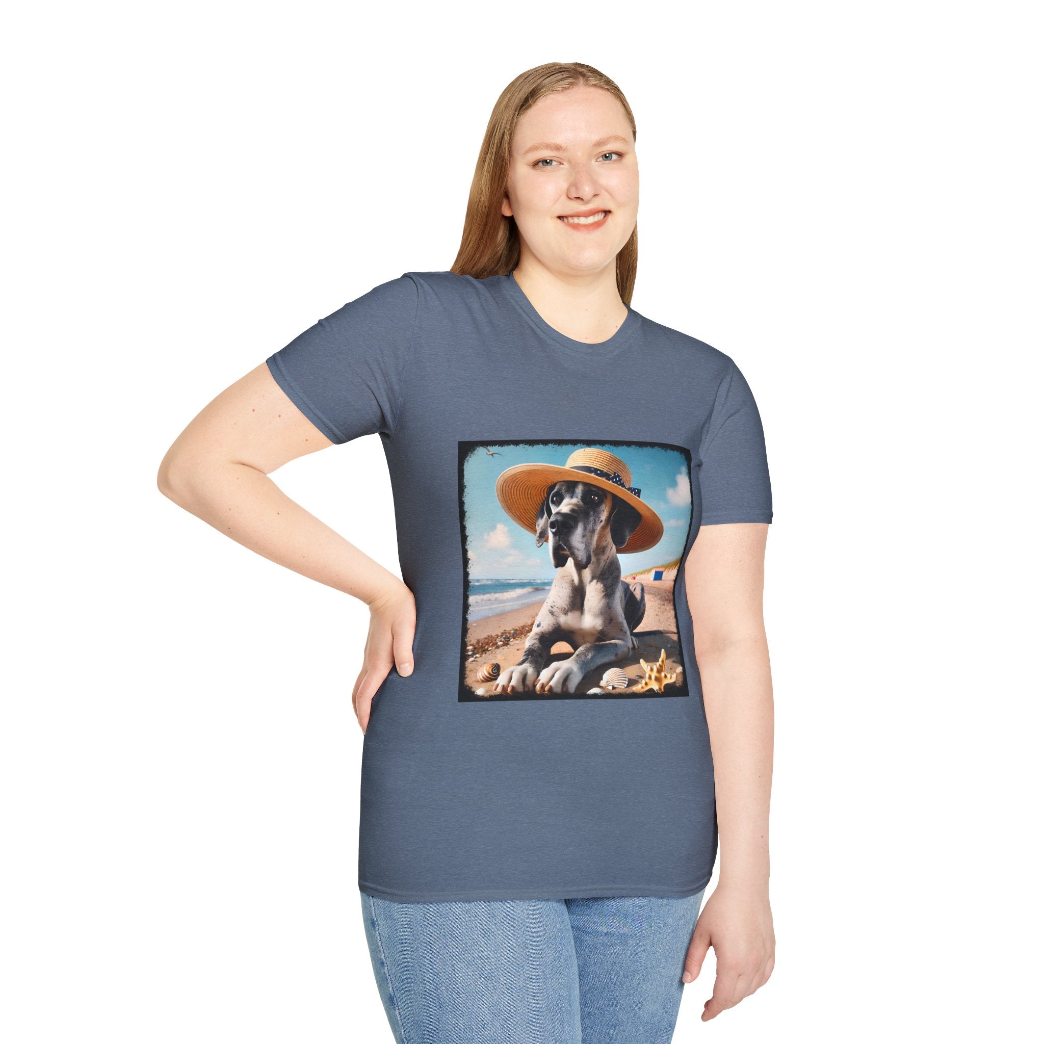 Great Dane Seaside Sass | Unisex Dog T-Shirt