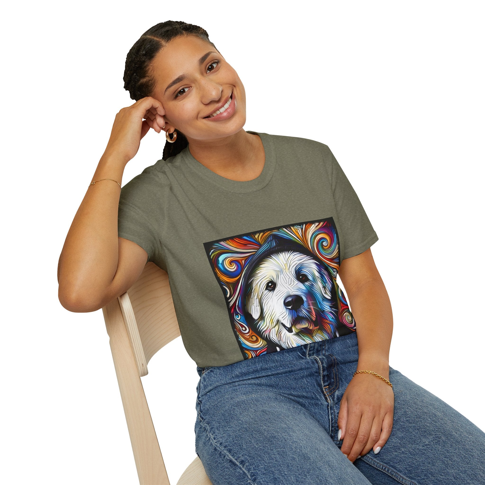 Great Pyrenees Relaxed Swirl | Unisex Dog T-Shirt